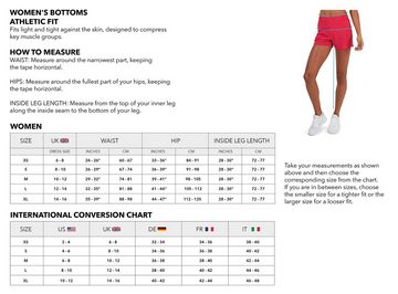 TCA 3/4-Hose TCA Damen Yoga-Shorts hohe Taille mit Handytasche - Cabernet (1-tlg)
