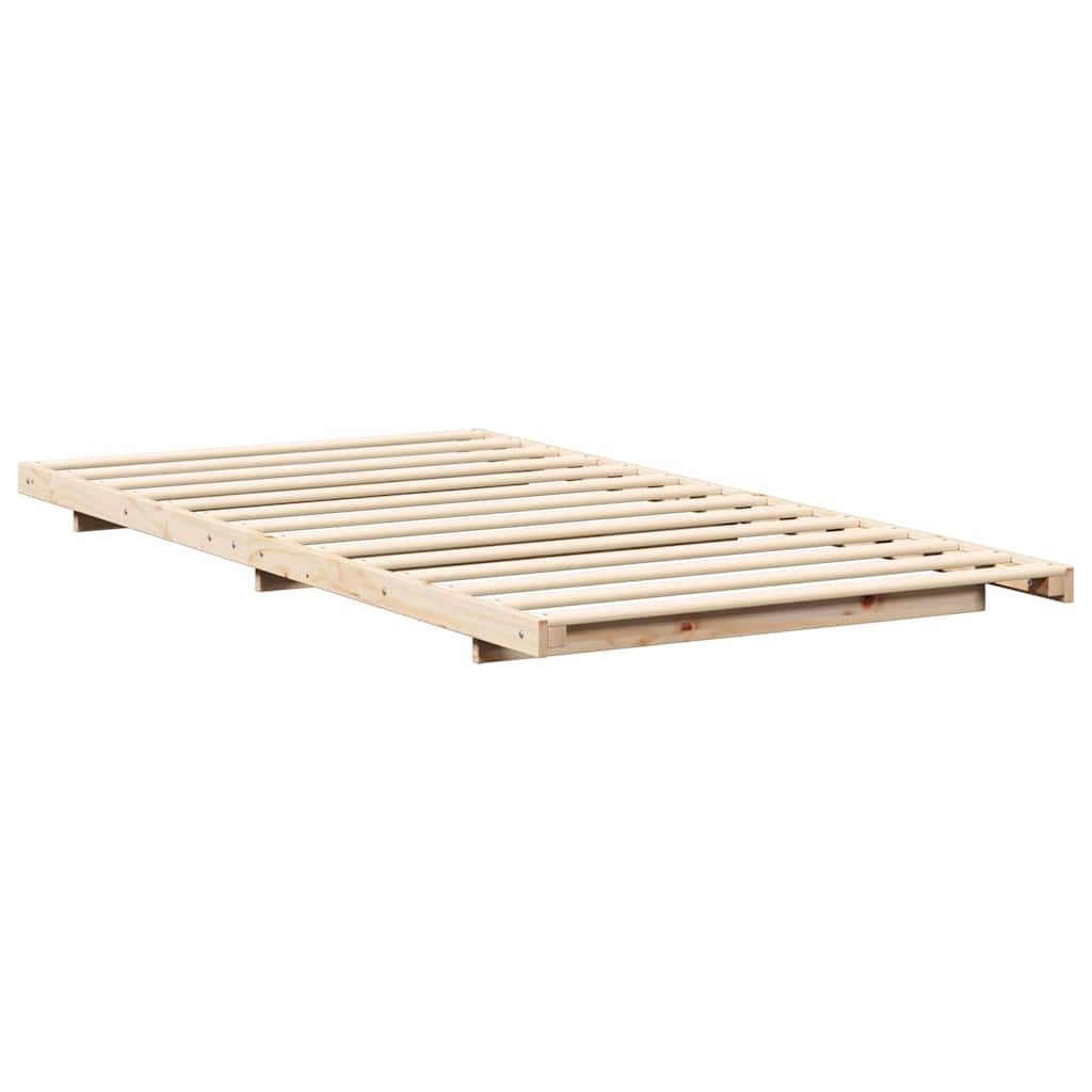 vidaXL Bett Bodenbettgestell Braun 75 x günstig online kaufen
