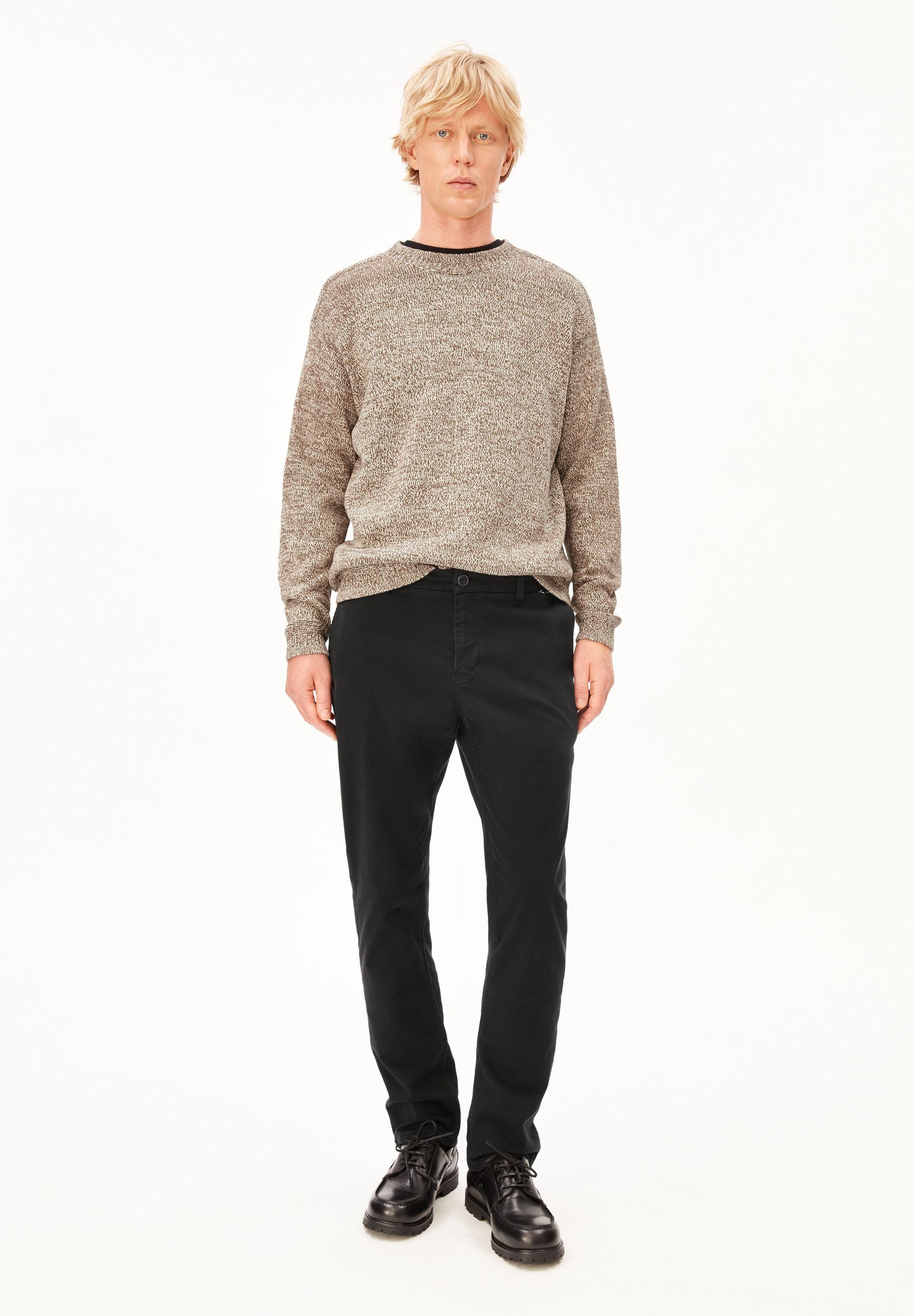 Armedangels Strickpullover CREWNECK MOULINE Relaxed Fit