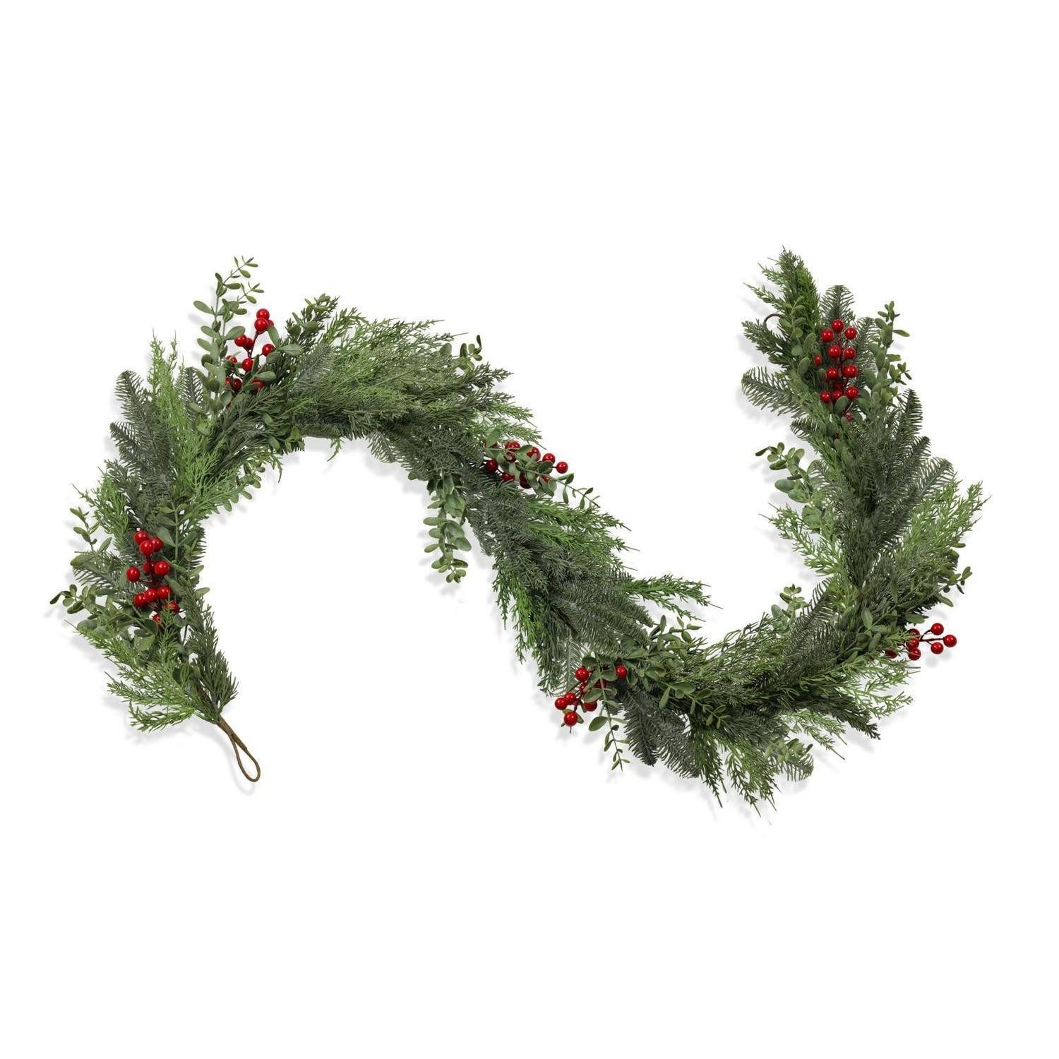 LuxusKollektion Girlanden Weihnachtsgirlande 180 cm rot/grün