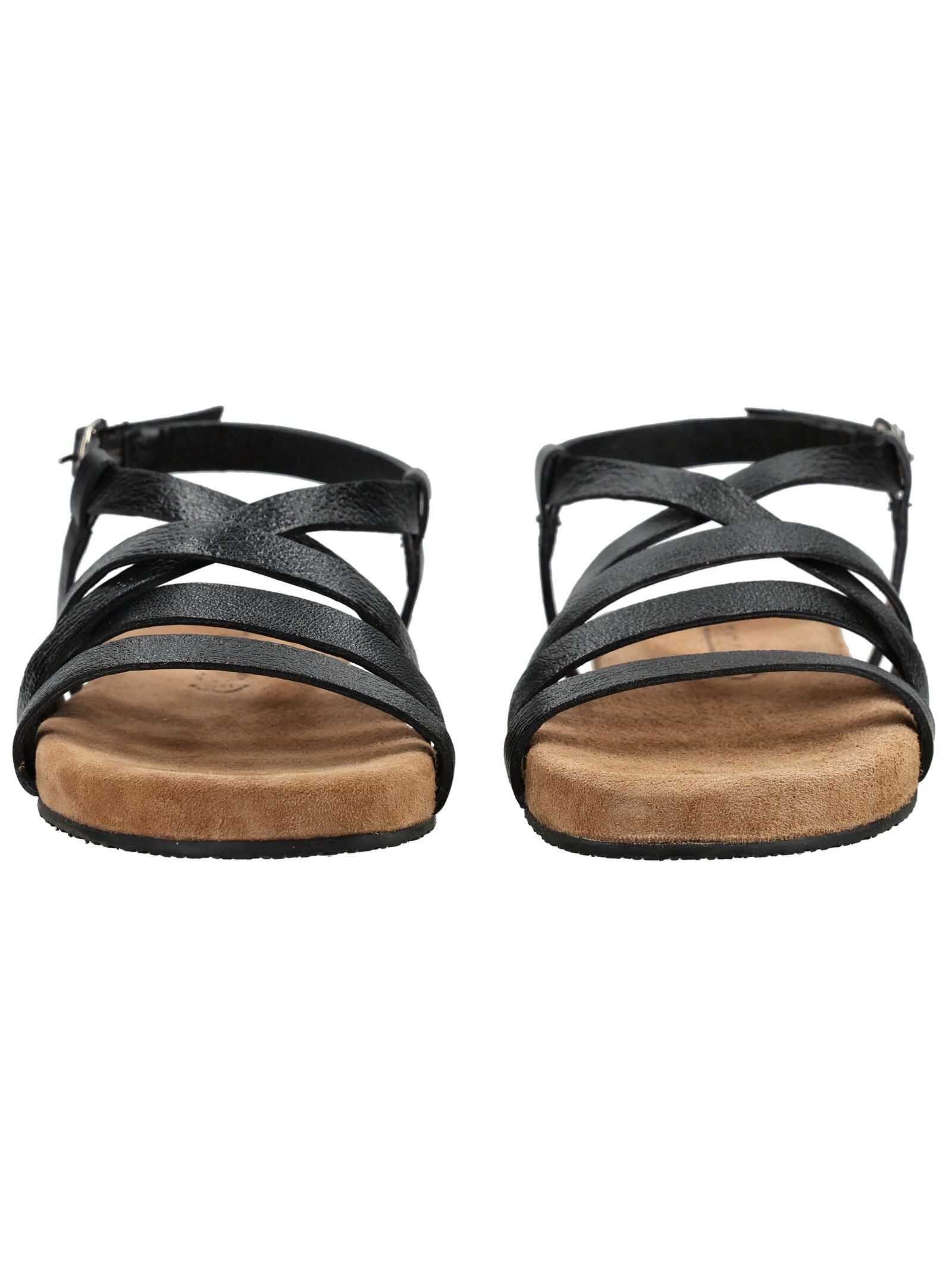 Lazamani Lazamani Sandalen Leder/Textil Riemchensandale