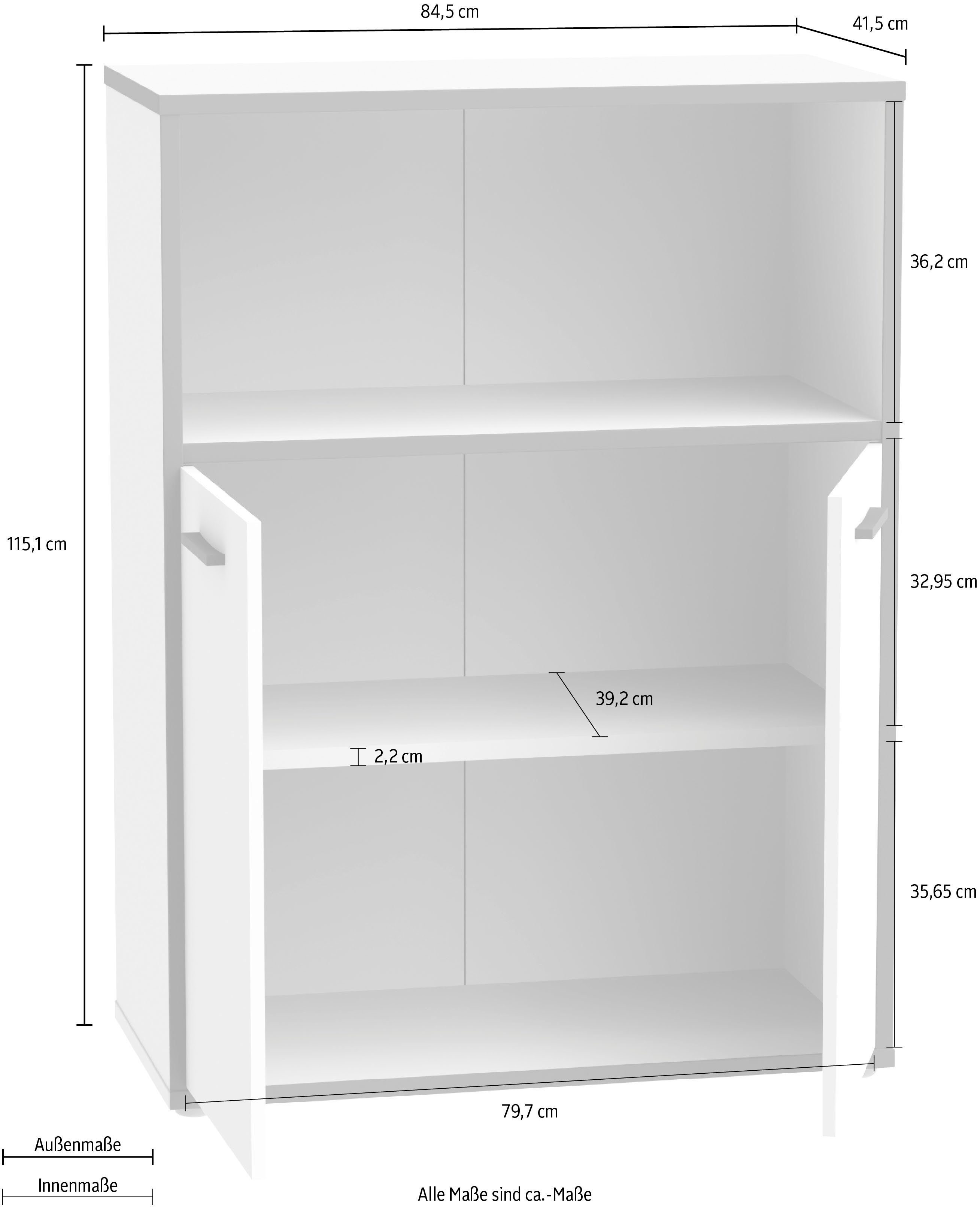 FORTE Kommode Keflav, Breite 84,5 cm