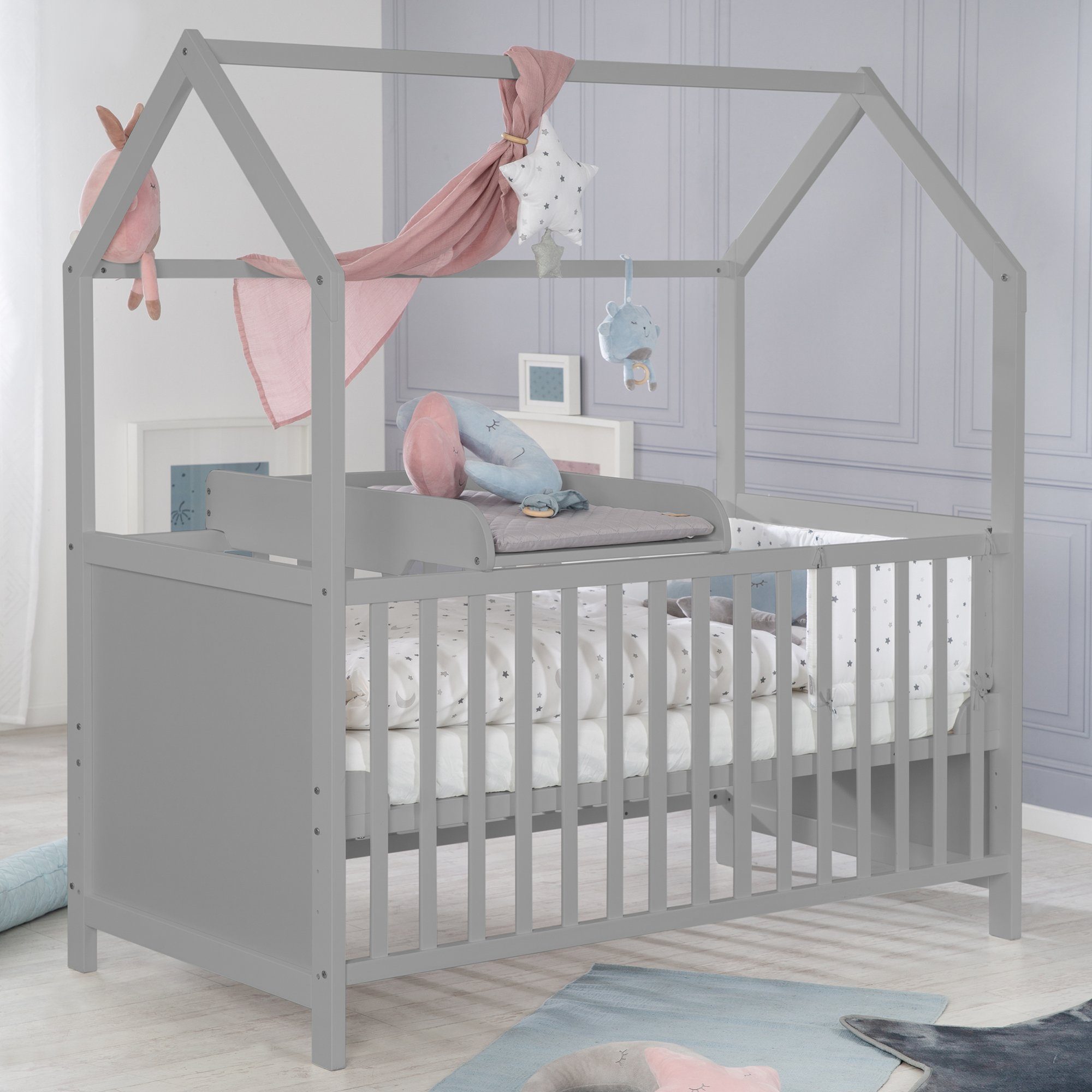 roba® Babybett Hausbett, Babybett & Beistellbett, günstig online kaufen