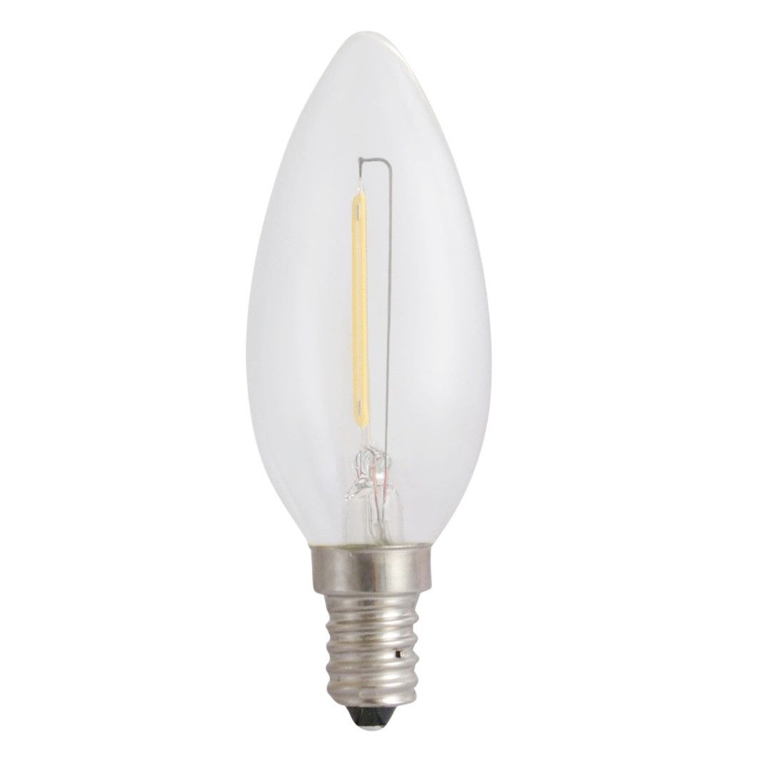 Spectrum LED-Leuchtmittel 1-10x LED Filament Kerzenlampe C35 E14 1W Retro Leuchtmittel, E14, 1 St., Neutralweiß, Warmweiß, Retro-Filament, E14-Sockel, 1800–4000 K