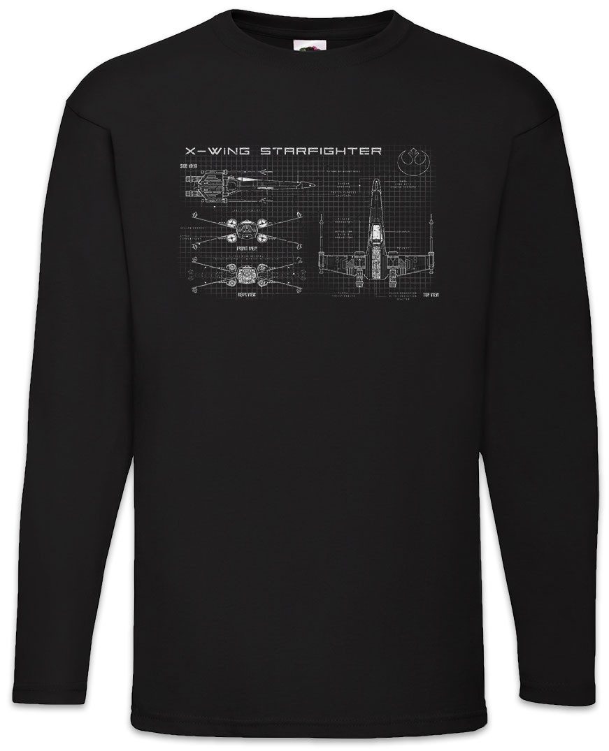 Urban Backwoods Langarmshirt Red 5 Blueprint Langarm T-Shirt Star Rebel X W günstig online kaufen