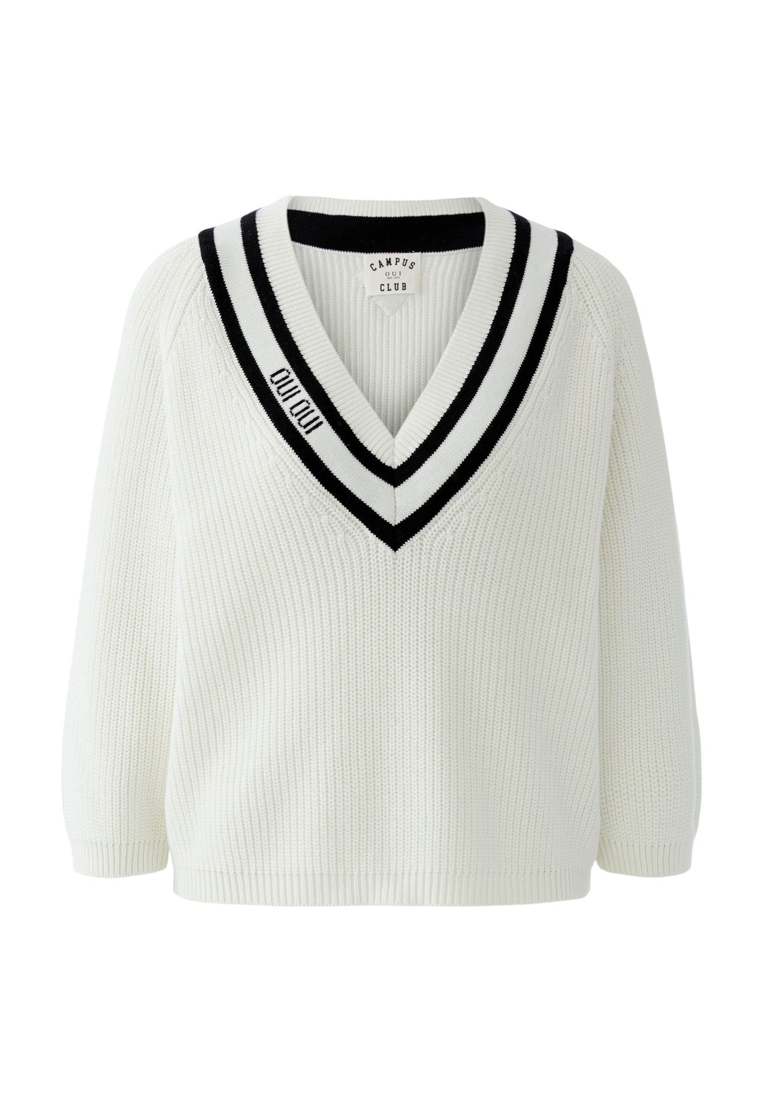 Oui V-Ausschnitt-Pullover Pullover günstig online kaufen