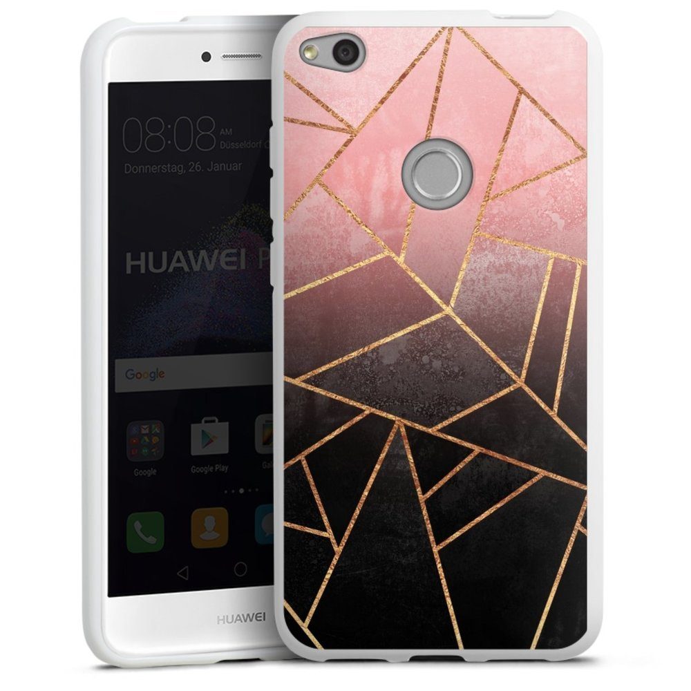 DeinDesign Handyhülle »Pink And Black Stone« Huawei P9 Lite (2017