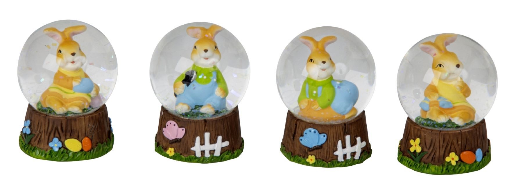 Geschenkestadl Schneekugel Oster Schneekugel mit Hase – liebevolle Frühlingsdeko