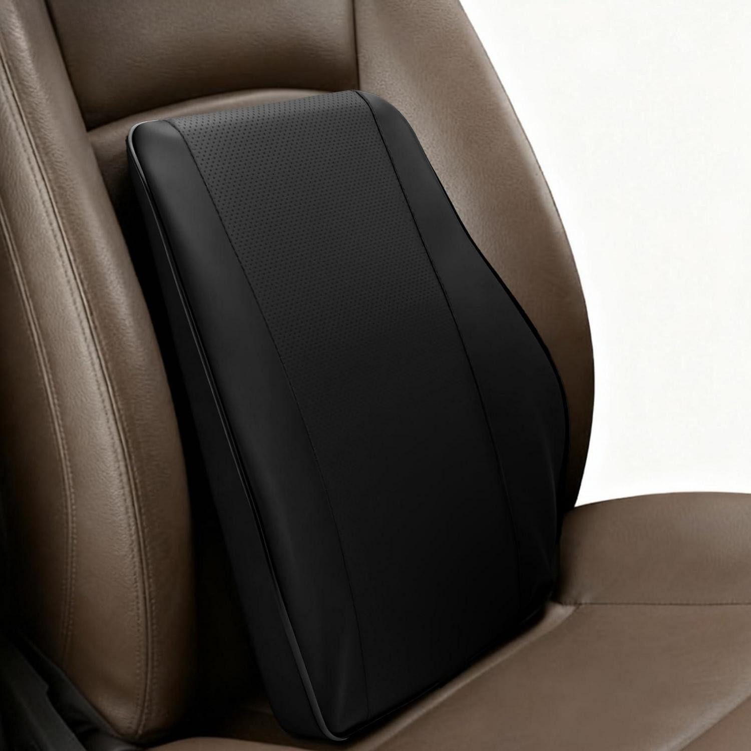 LuxusKollektion Lendenkissen Lendenkissen Auto Lordosenstütze Lendenwirbelstütze Schwarz