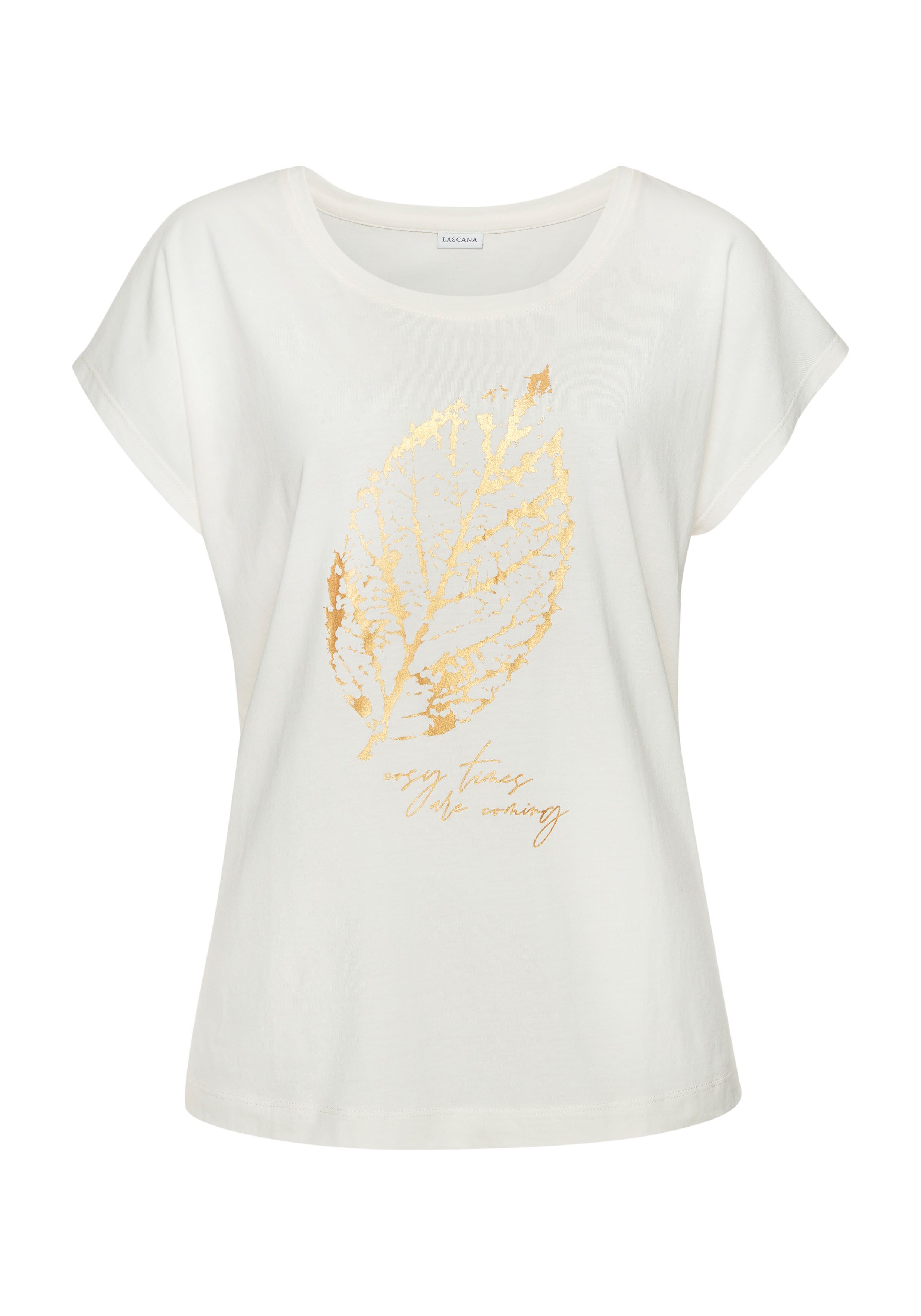 LASCANA Pyjamaoberteil mit Folienprint. € 19,99