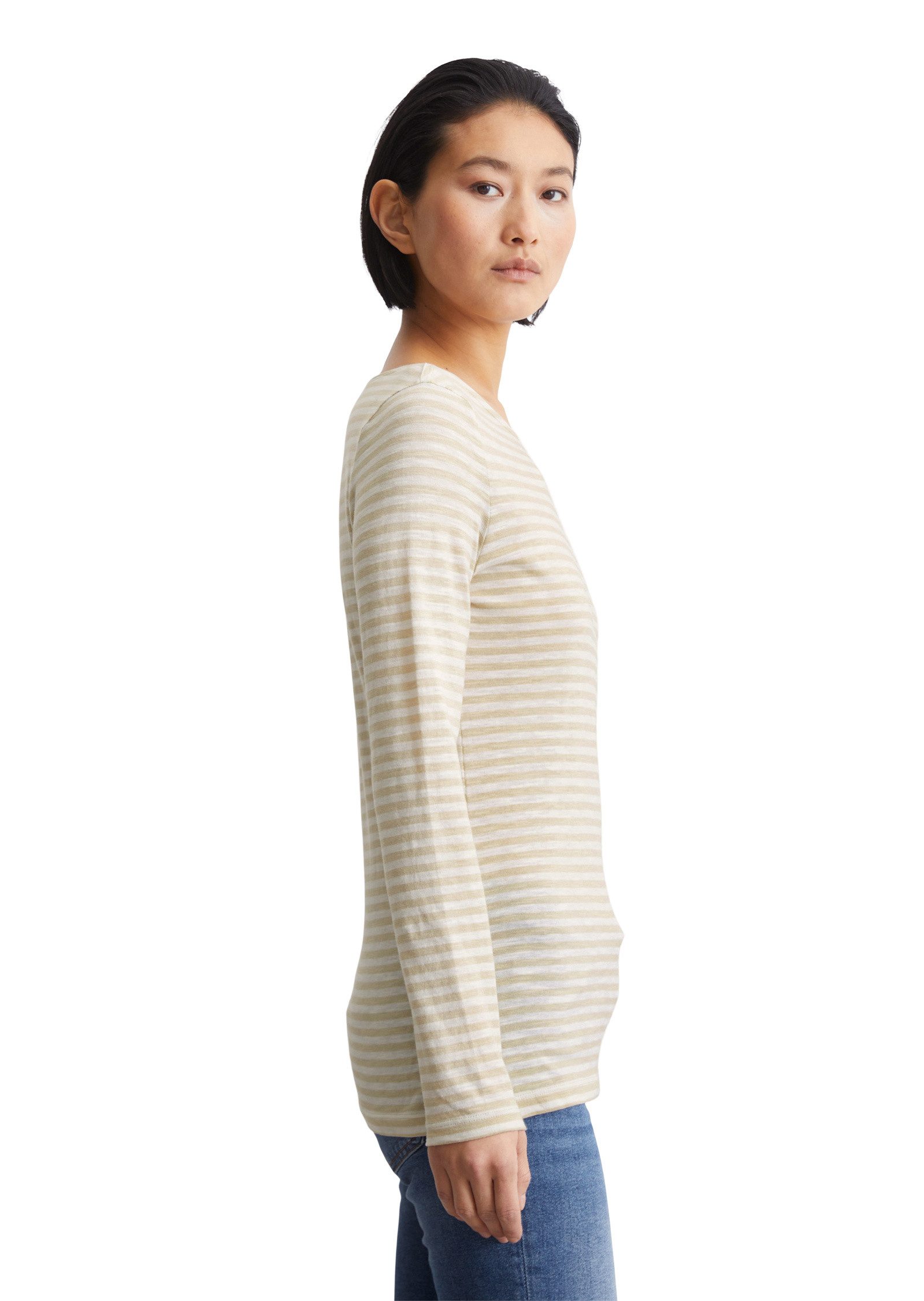 Marc O'Polo Langarmshirt aus Organic Cotton günstig online kaufen
