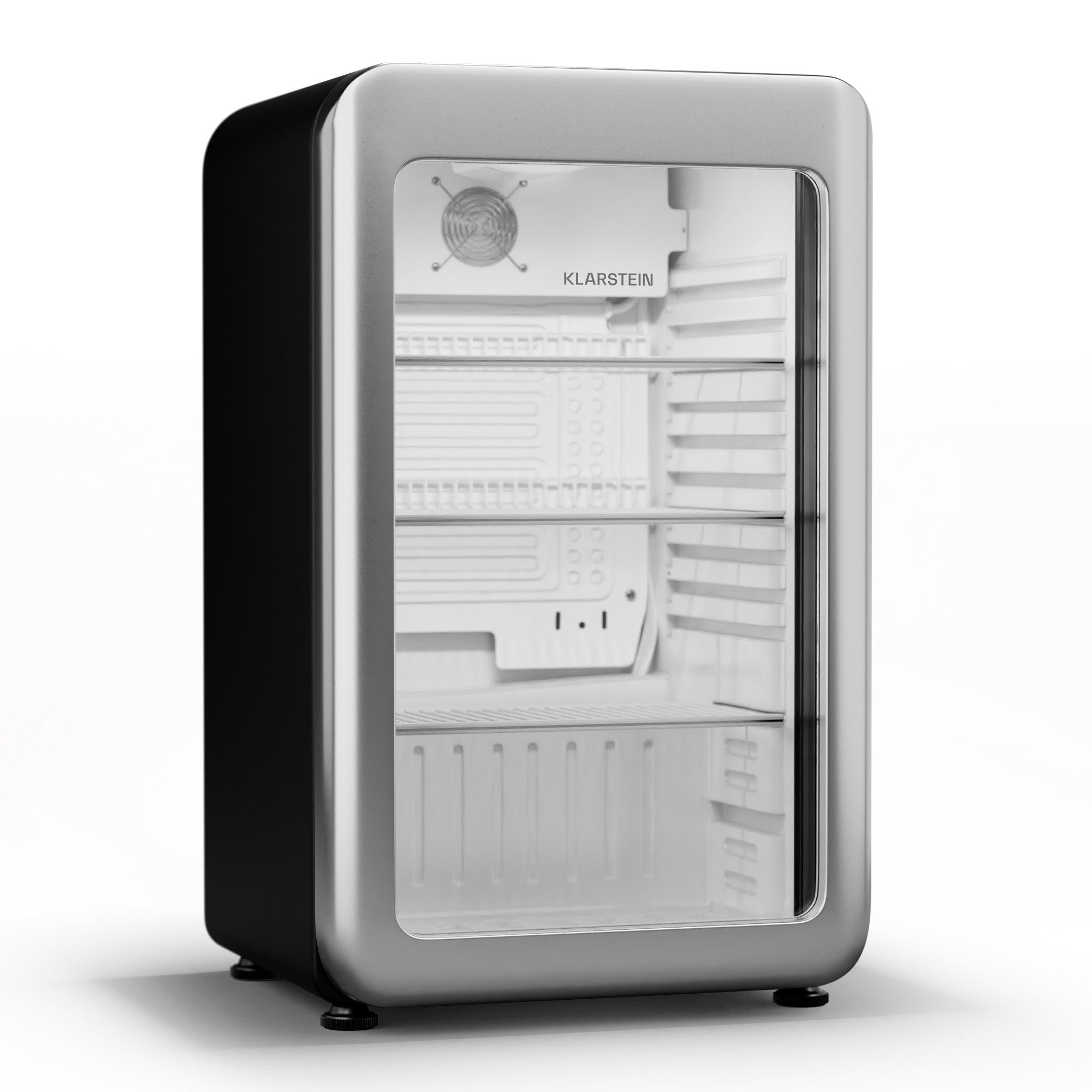 Klarstein Getränkekühlschrank HEA19-BevC-Aud93-SL 10046636, 82.5 cm hoch, 49.5 cm breit, Bier Hausbar Getränkekühlschrank Hotel Mini Fridge