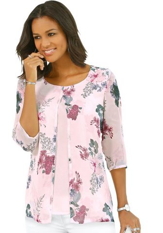 Блуза с Sommerblumen-Print