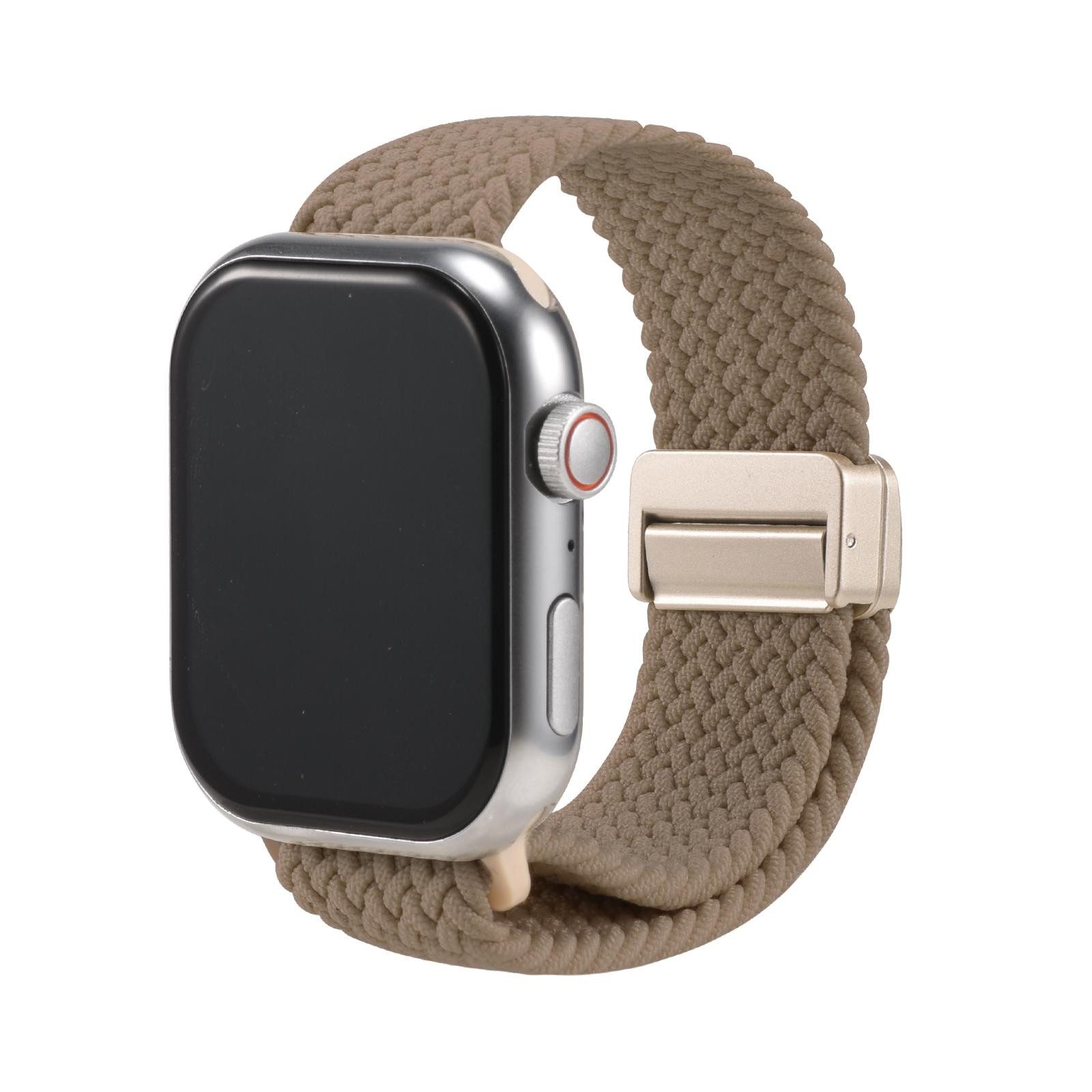 CoolGadget Smartwatch-Armband Fitnessarmband aus Nylon iWatch, für Apple Watch 1 - 6 7 8 9 10 11 SE 1 2 3 Ultra 1 2 3 42 44 45 49 mm