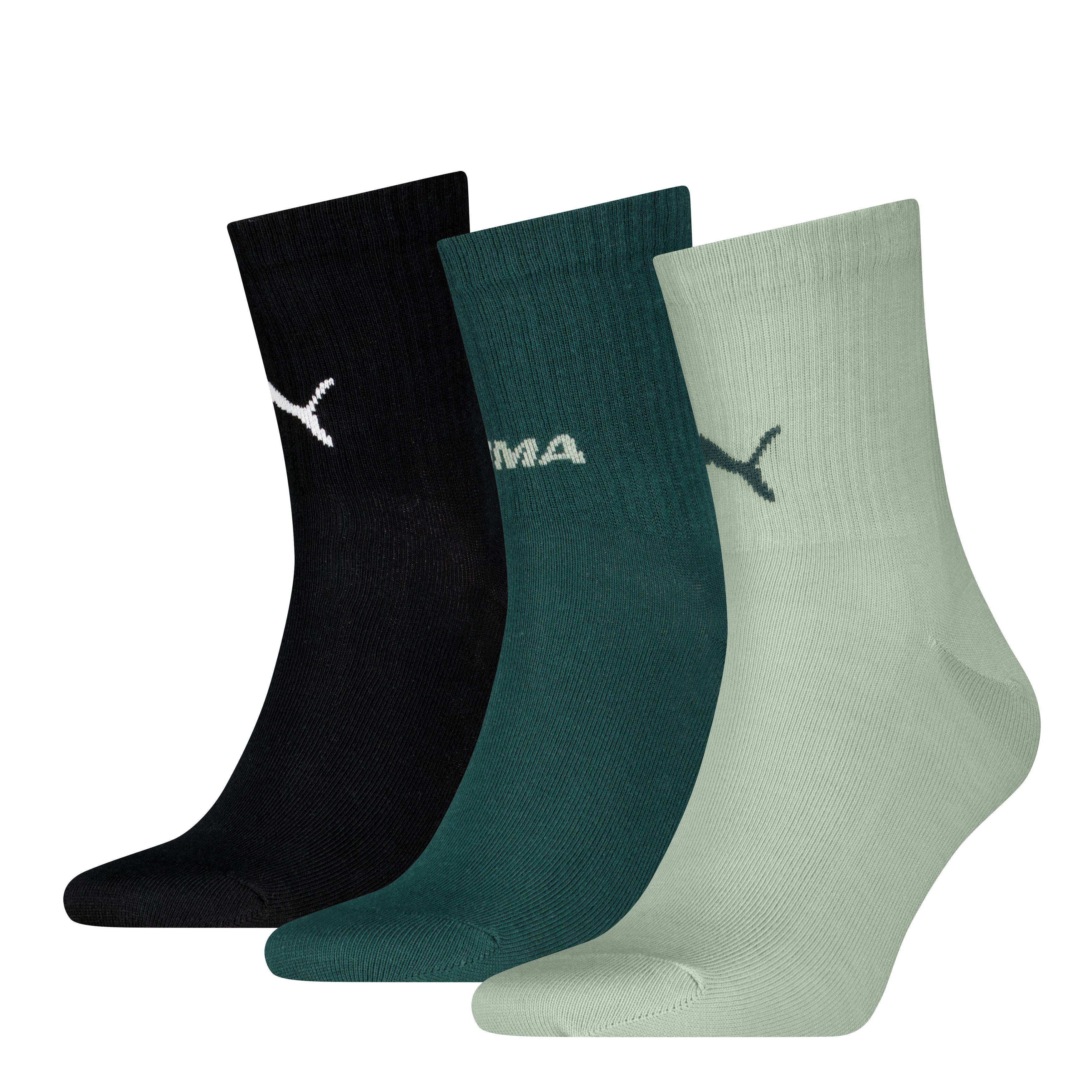 PUMA Kurzsocken PUMA UNISEX LOGO STACKING SHORT CREW (3 Paar)