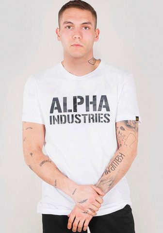 ALPHA INDUSTRIES Блуза с круглым вырезом »CAMO уз...