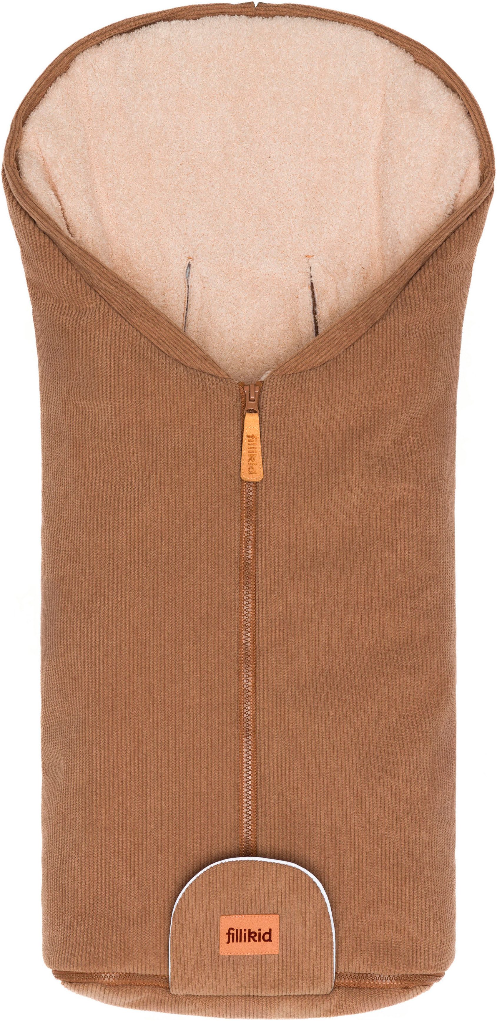 Fillikid Fußsack Nevis Cord, Winterfußsack Gr. 0, für Autositze Gr. 0 und Kinderwagen