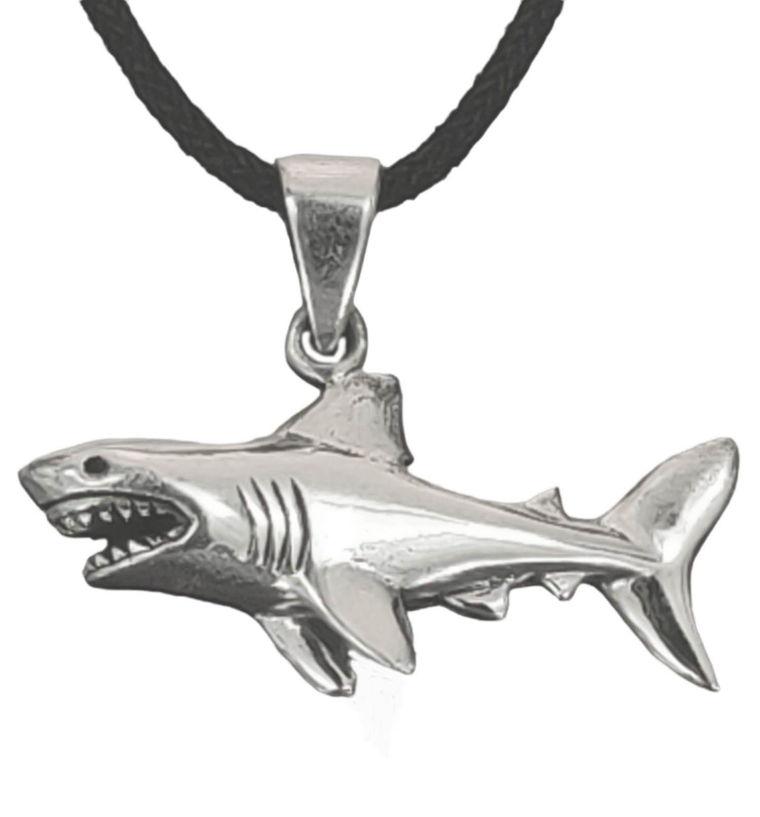 Kiss of Leather Kettenanhänger Anhänger Haifisch aus 925 Sterling Silber Sh günstig online kaufen