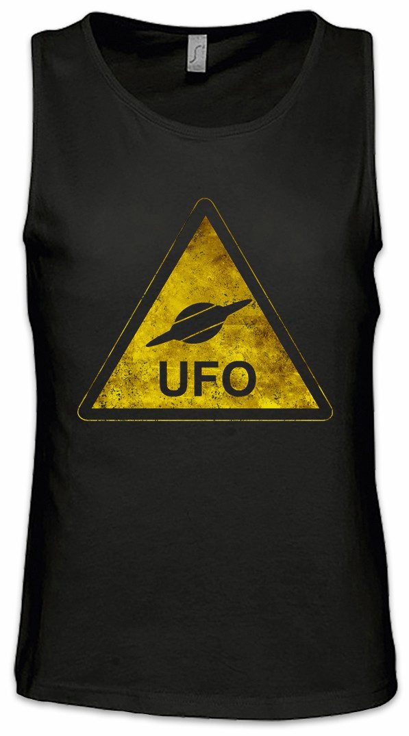 Tanktop Ufo Sign Ärmelloses T-Shirt Alien Invader Haunebu 12 Grey Area 51 TR3B
