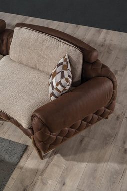 JVmoebel 4-Sitzer Stilvoller 4-Sitzer Luxus Sofa Wohnzimmer Couchen Exklusives, 1 Teile, Made in Europa