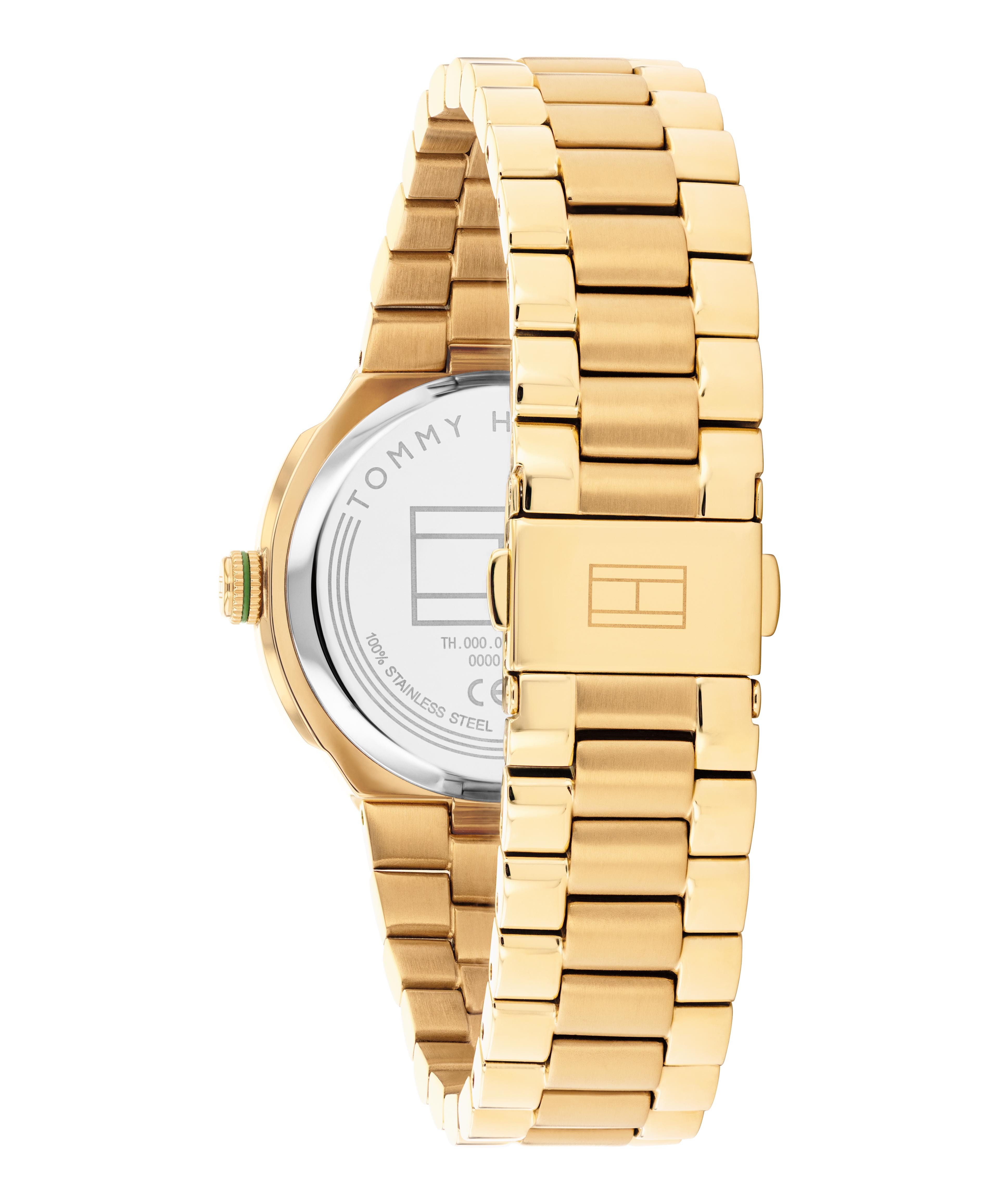 Tommy Hilfiger Quarzuhr Georgia 1782820, Armbanduhr, Damenuhr, Edelstahlarmband, analog