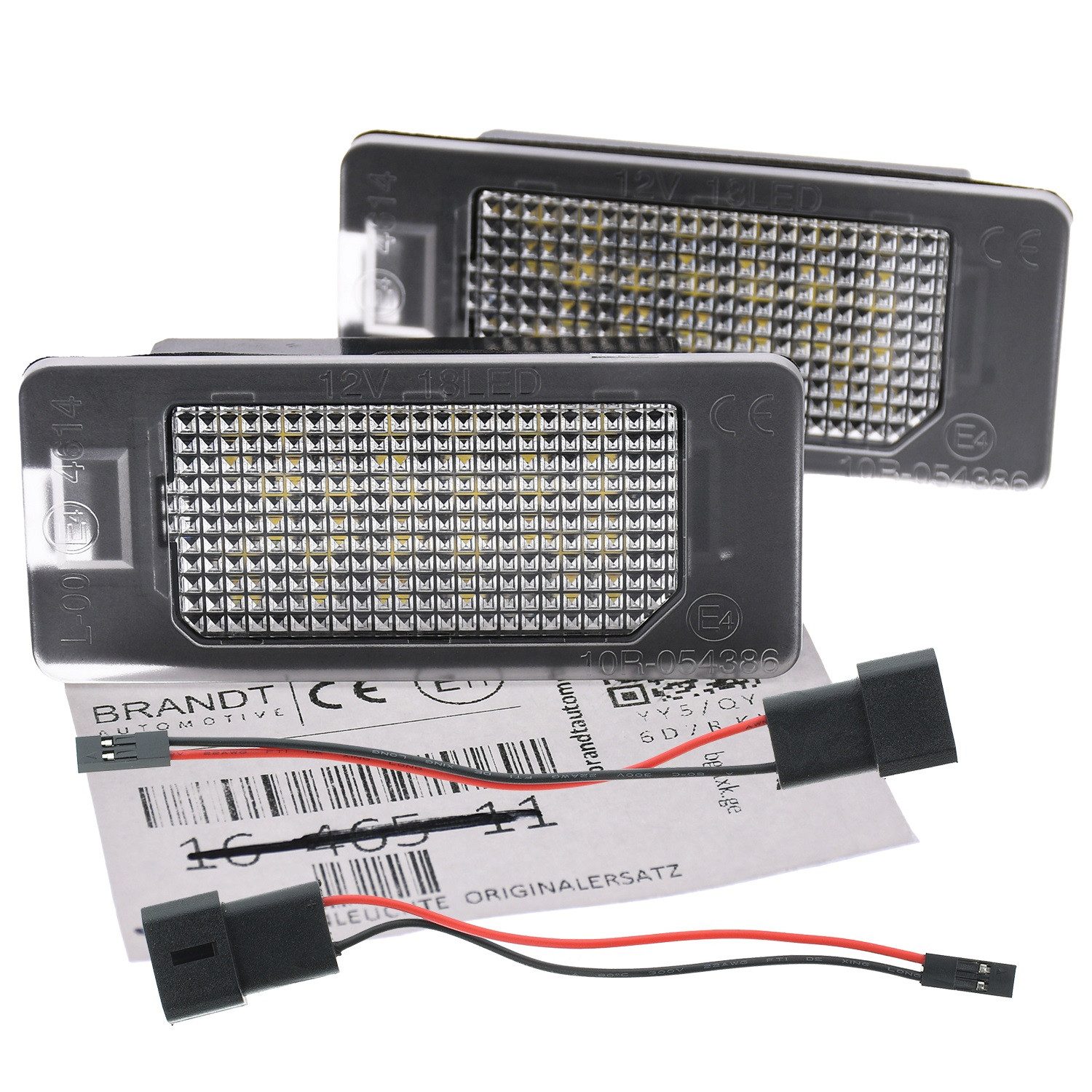 BRANDT AUTOMOTIVE KFZ-Ersatzleuchte LED Kennzeichenleuchten Auto Kennzeichenbeleuchtung, für Bmw 1er E82 (Alle BJ); 1er E88 (Alle BJ); 2er F22 (Alle BJ); 2...