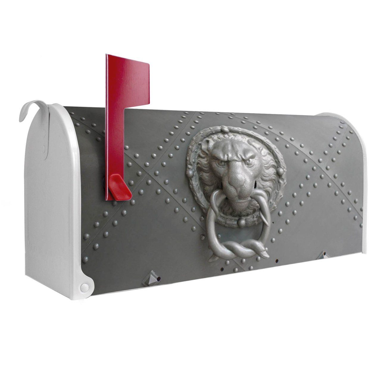 banjado Amerikanischer Briefkasten Mailbox Eisentor Mississippi x aus weiß 51 cm original 22 Briefkasten, 17 x (Amerikanischer USA)