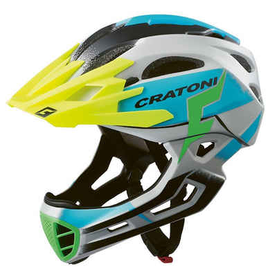 Cratoni Fahrradhelm C-Maniac Pro Fullfacehelm Downhill Freeride mit abnehmbarem Kinnbügel und Visier