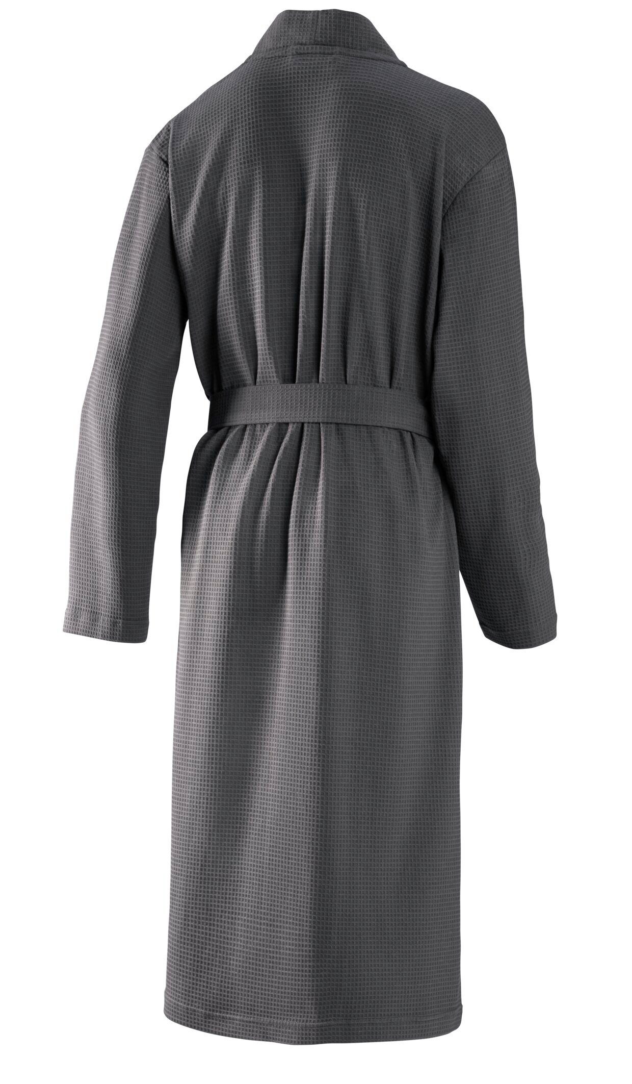 JOOP! Bademantel JOOP! LIVING - BADEMANTEL UNI PIQUÉ Herren-Kimono, Textil