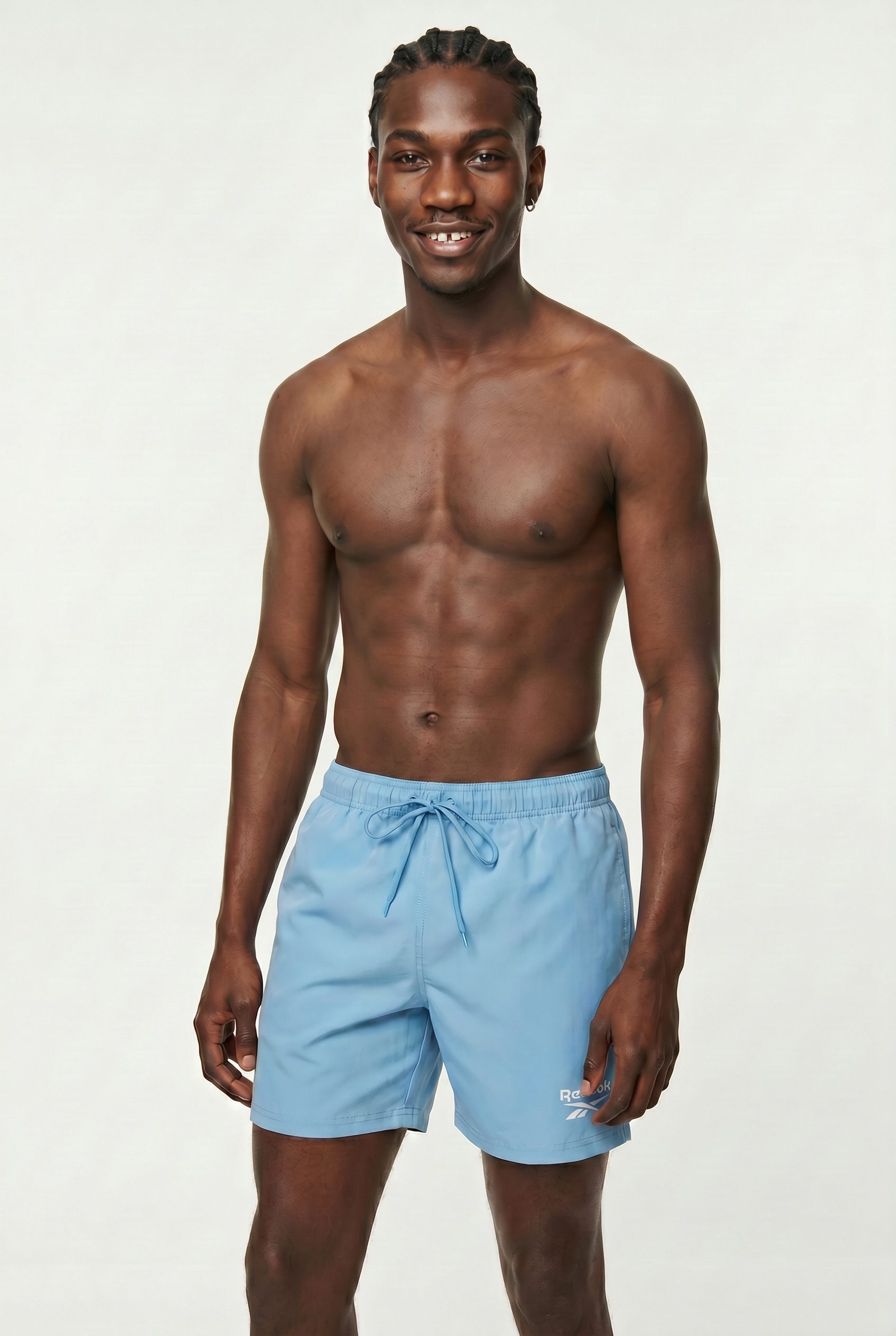 Reebok Badeshorts "Yale" mit Kordelzug und elastischem Bund, mit Logo, basic