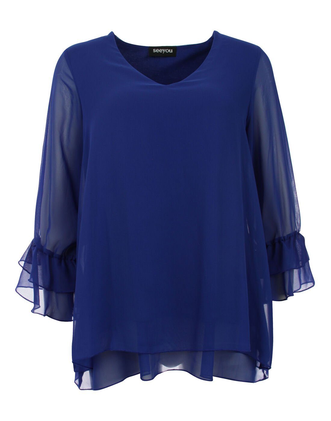 seeyou 3/4-Arm-Shirt (1-tlg) mit durchsichtigen Ärmeln günstig online kaufen