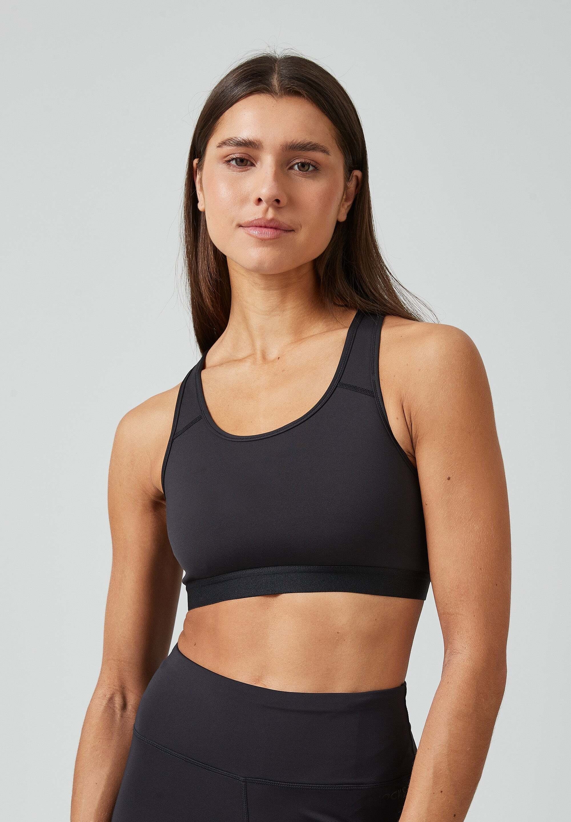 SNOCKS Sport-BH Sports Bra (1-tlg) aus recyceltem Polyester, doppellagige V günstig online kaufen