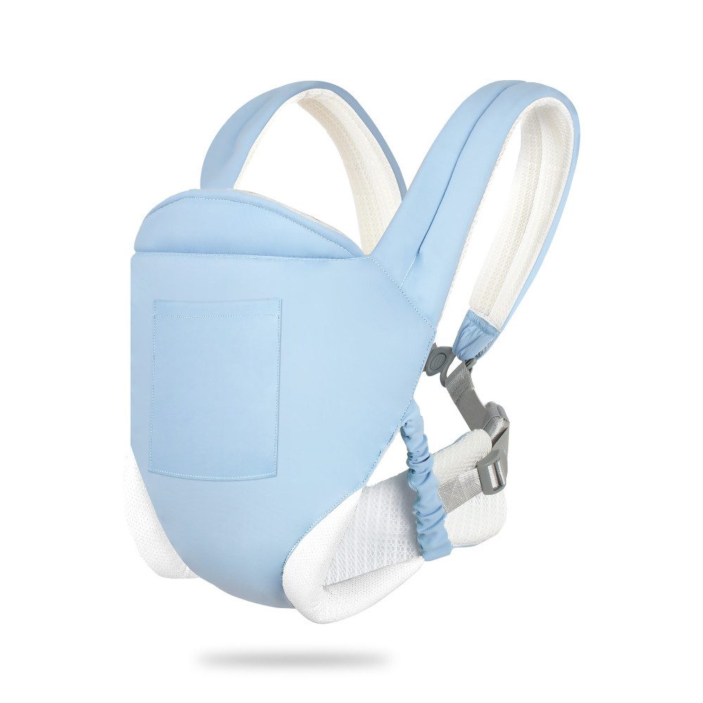 Blusmart Babytrage All-In-One Babytrage für Neugeborene ab Geburt (Baby-Tragetasche 3 Trage Positionen, Leicht & sicher (3.5-20 kg), Für einfache Verstellbarkeit, weicher Stoff, atmungsaktiv