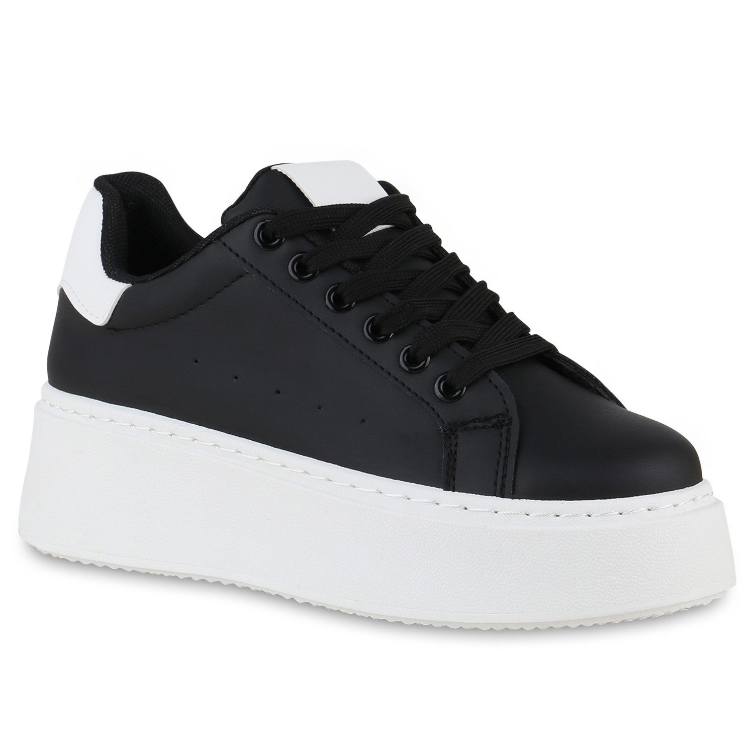 VAN HILL 840983 Plateausneaker Damen Plateau Sneaker Schnürer Wedges Freize günstig online kaufen