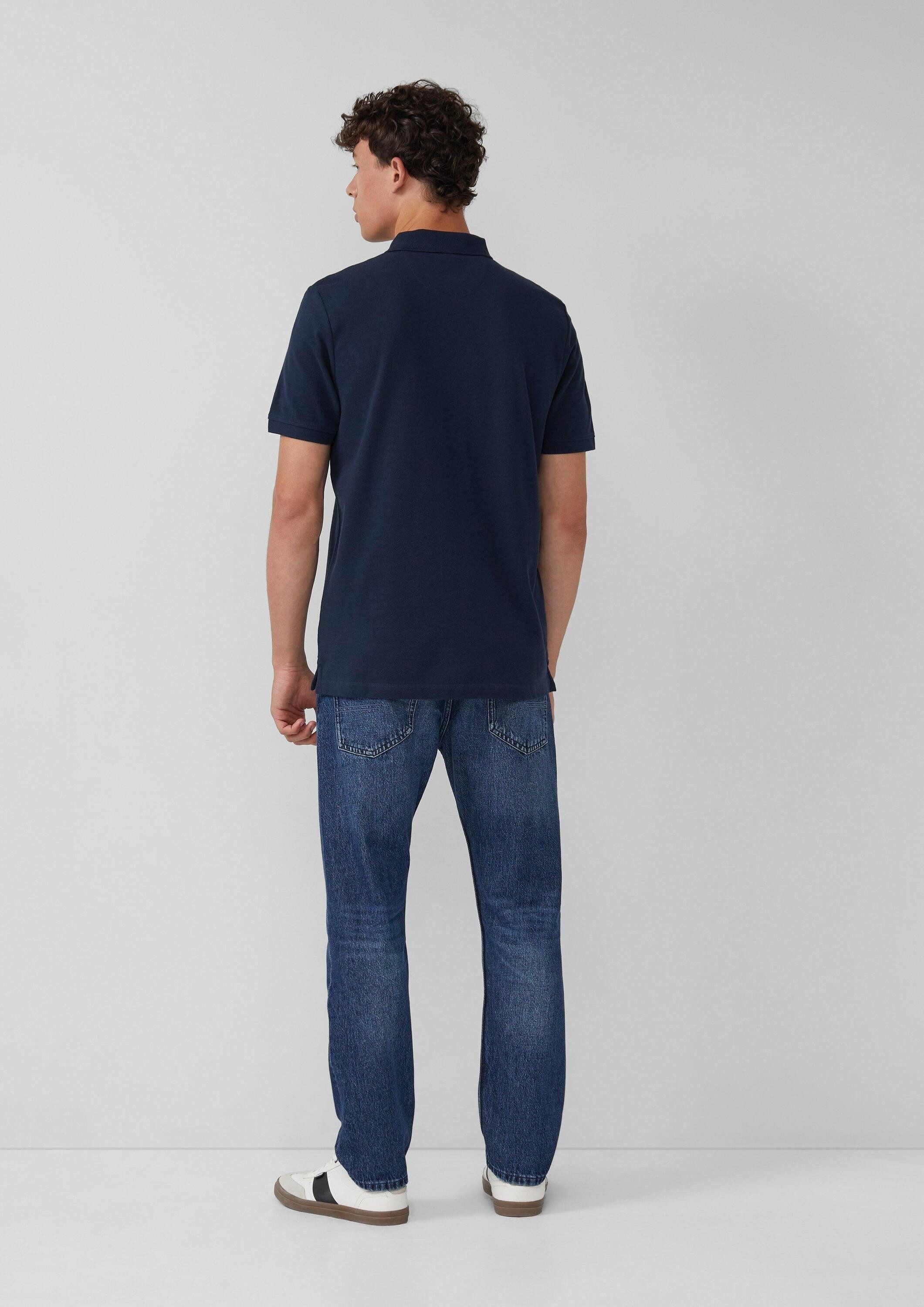 s.Oliver Kurzarmshirt Polo-Shirt Poloshirt aus Piqué mit Logo im Doppelpack