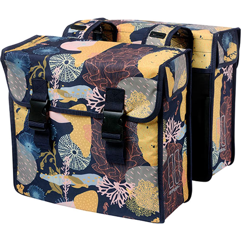 Gepäckträgertasche Basil Doppeltasche MARA XL REEF Basil night blue 35 Liter