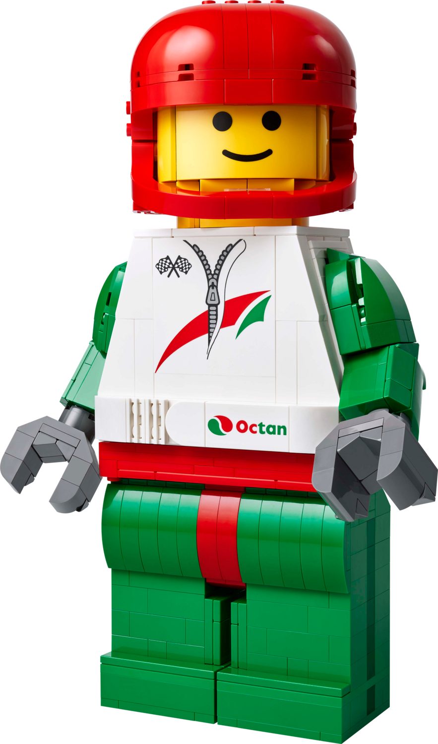 LEGO® Minifiguren 40819 Große Rennfahrer-Minifigur Spielbausteine, (Set, 694 St., Set)