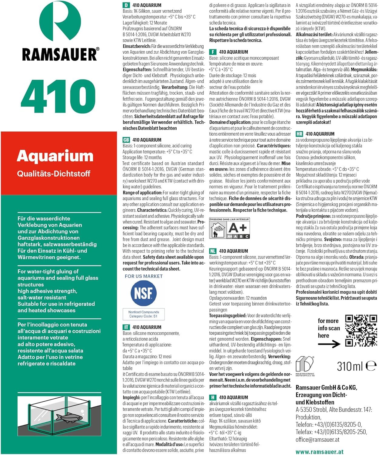 Ramsauer Dichtstoff Ramsauer 410 Aquarium Silikon günstig online kaufen