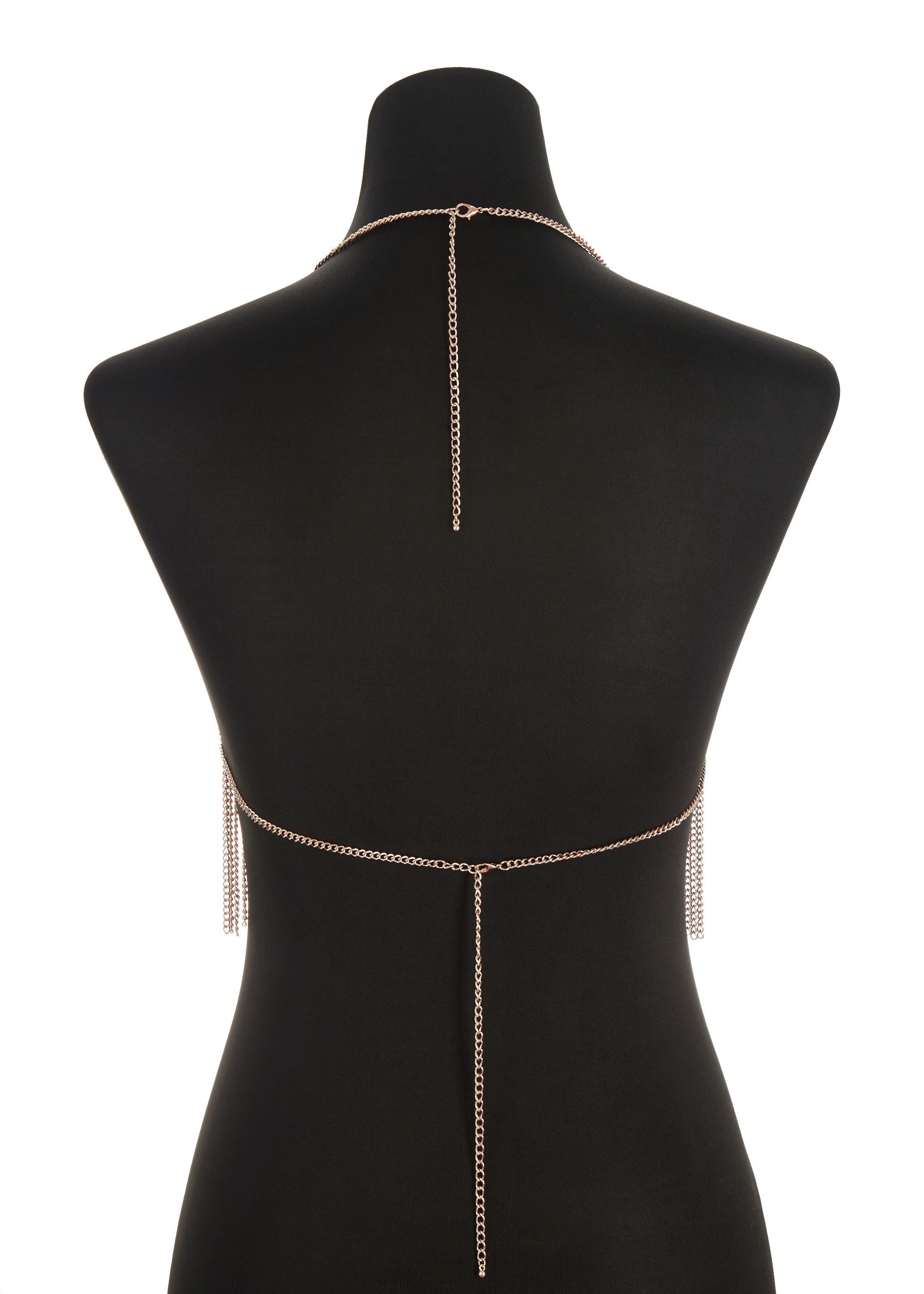 LASCANA Bauchkette, Bodychain, BH Kette, Körperschmuck, Körperkette, Taillenkette