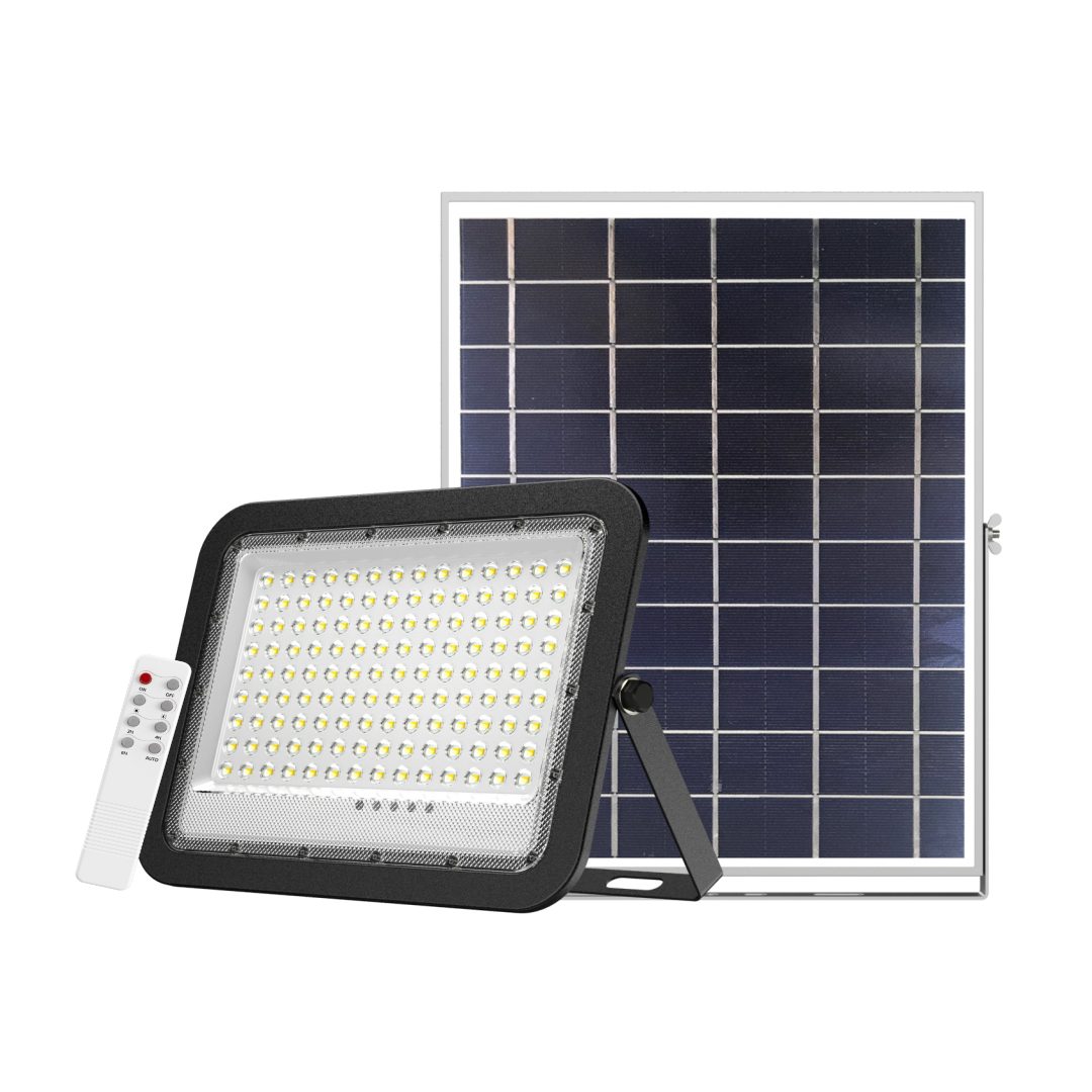 ENOVALITE LED Solarleuchte ENOVALITE Solar-Fluter 6500K Kaltweiß Solar LED Strahler Dimmbar, Kaltweiß