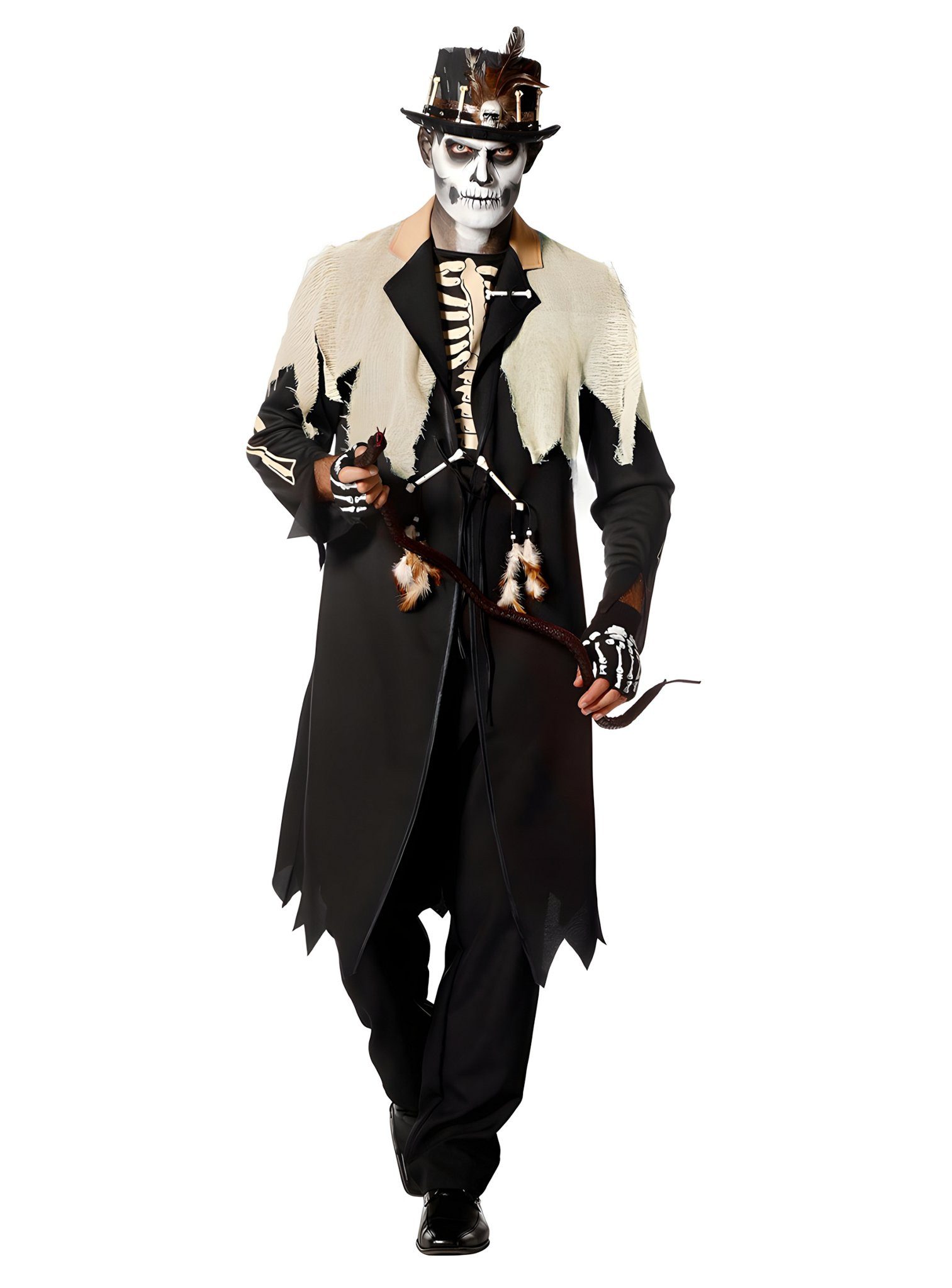 Metamorph Zombie-Kostüm Voodoo Zombie - Horror Halloween Kostüm Herren