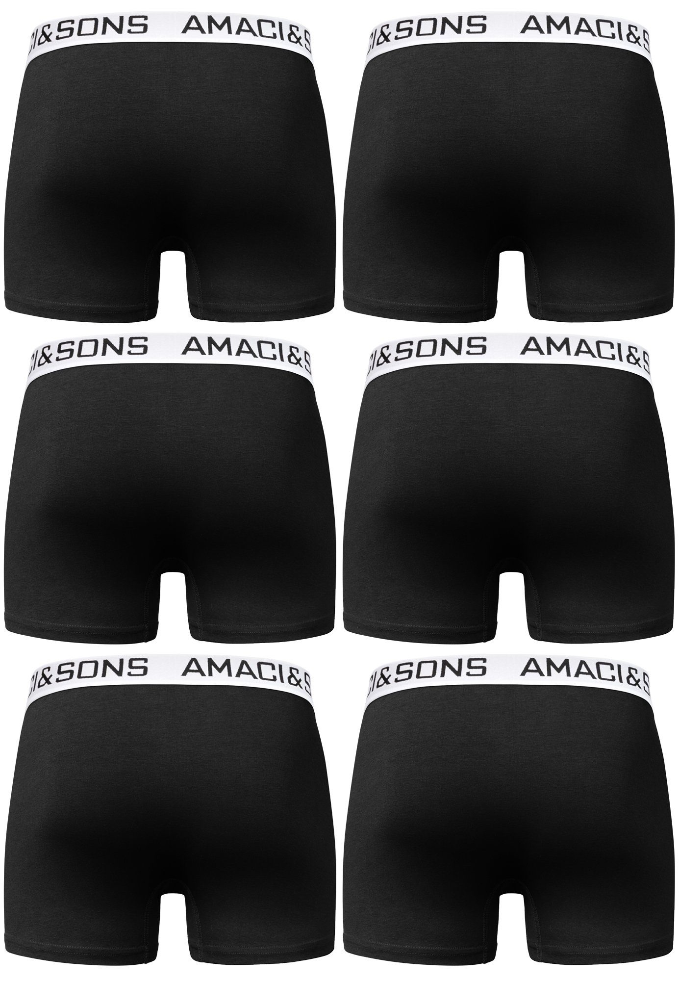 Amaci&Sons Boxershorts WESTON 6er Pack Boxershorts (6er-Pack) Herren Baumwo günstig online kaufen