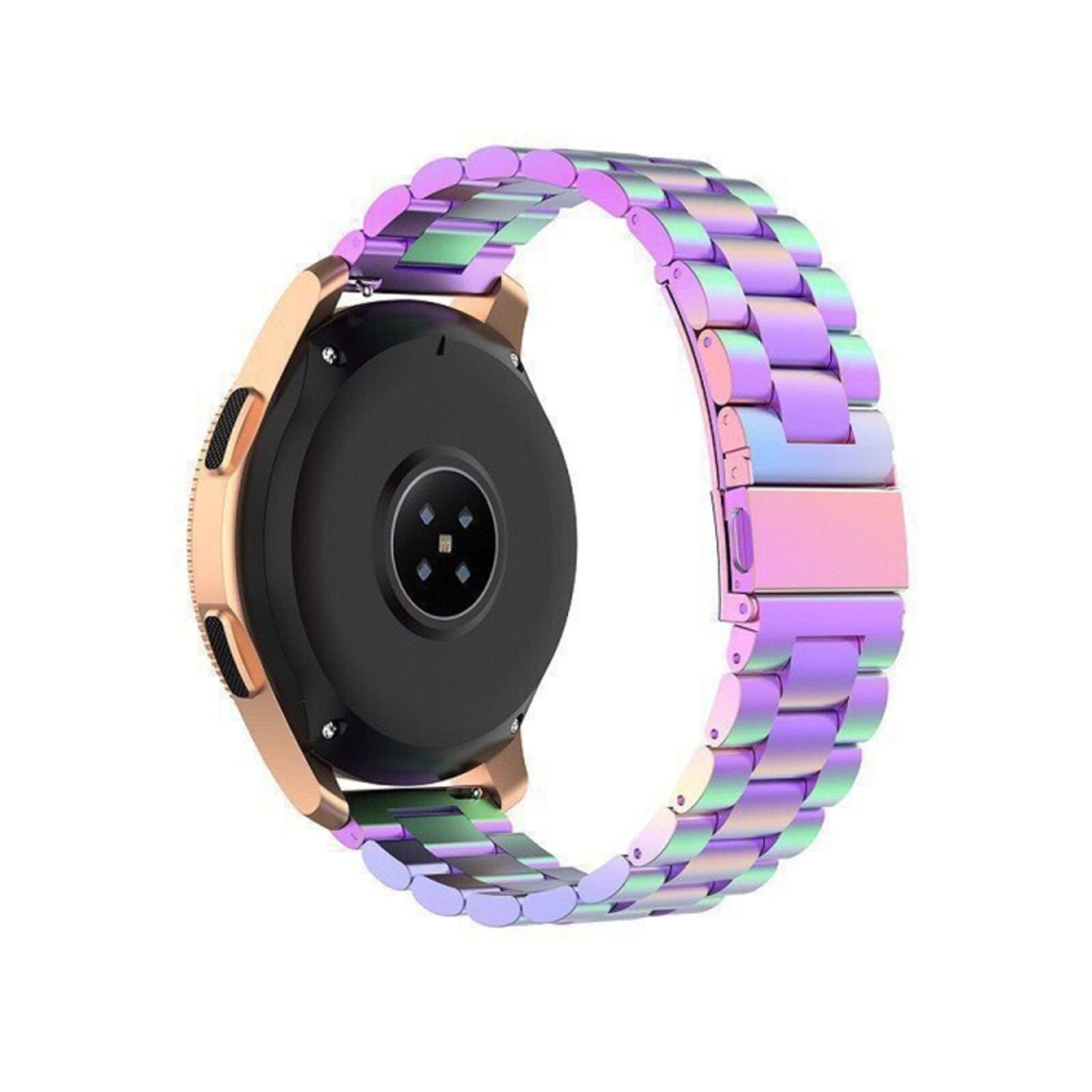 König Design Smartwatch-Armband Huawei Watch GT 3 46mm, Smartwatch-Armband für Huawei Watch GT 3 46mm Sport Ersatz Armband Edelstahl Bunt