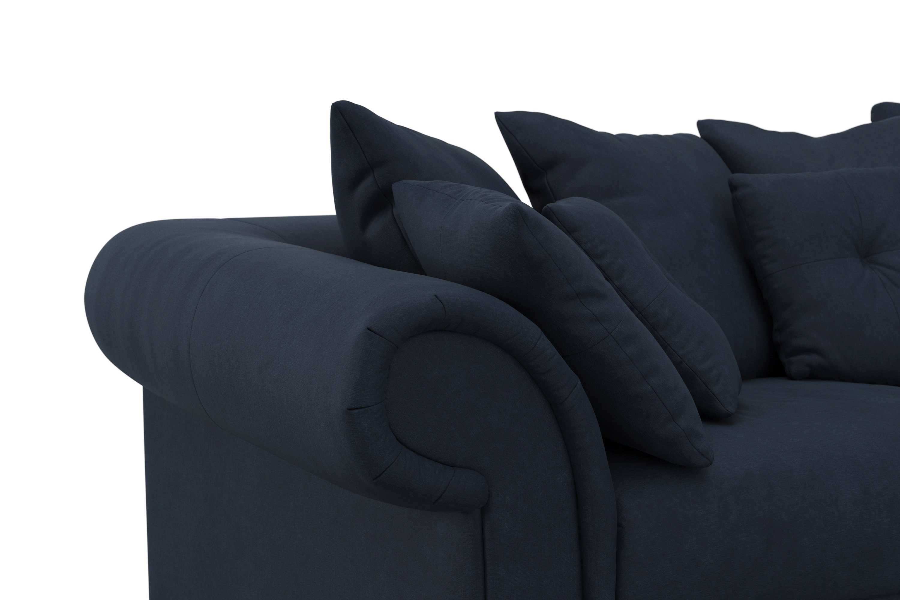 Home affaire Big-Sofa Queenie Megasofa, Design, 2 zeitlosem mit weichem und Sitzkomfort Kissen viele Teile, kuschelige