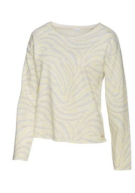 LASCANA Sweatshirt mit Statement Druck, Loungeanzug