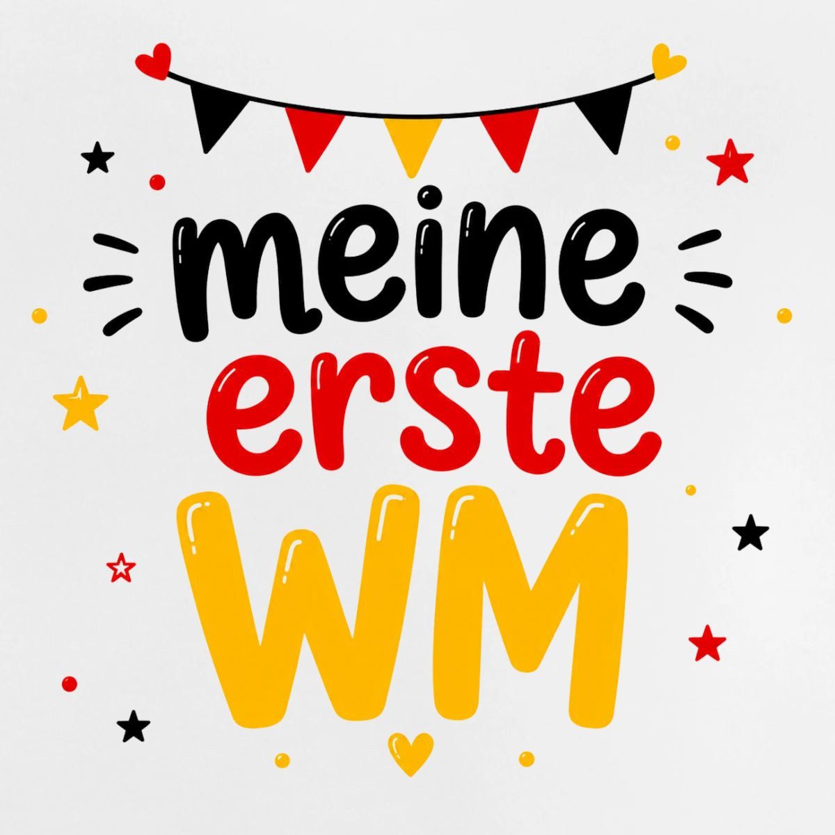 Spreadshirt T-Shirt Meine Erste WM Deutschland Fan Baby Bio-T-Shirt (1-tlg)