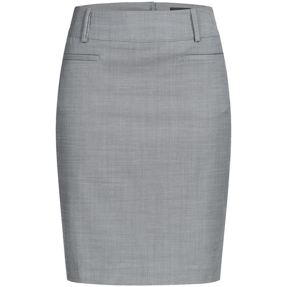 Bleistiftrock Greiff Modern WITH 37.5® Damen Stiftrock Regular-Fit Hellgrau