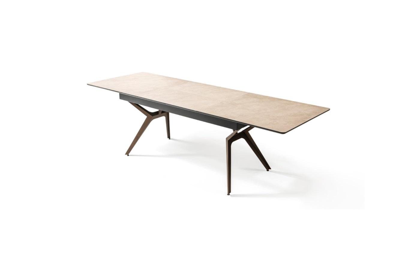JVmoebel Esstisch Esszimmertisch Küchentisch Ausziehbarer Design Modern Holz Grau Tisch (1-St., Esstisch), Made in Europe