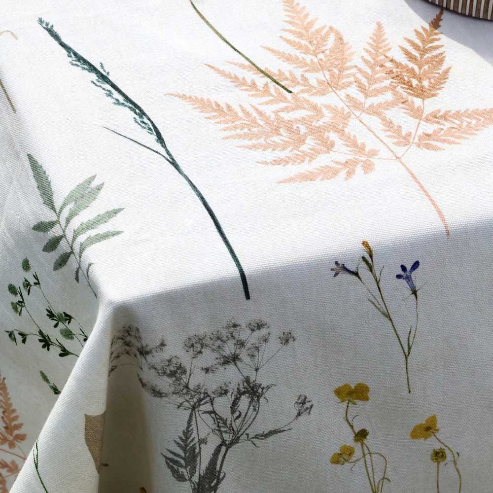 Chic Antique Tischdecke Chic Antique Tischdecke AIX Weiß mit Blumen Muster 240x140 cm