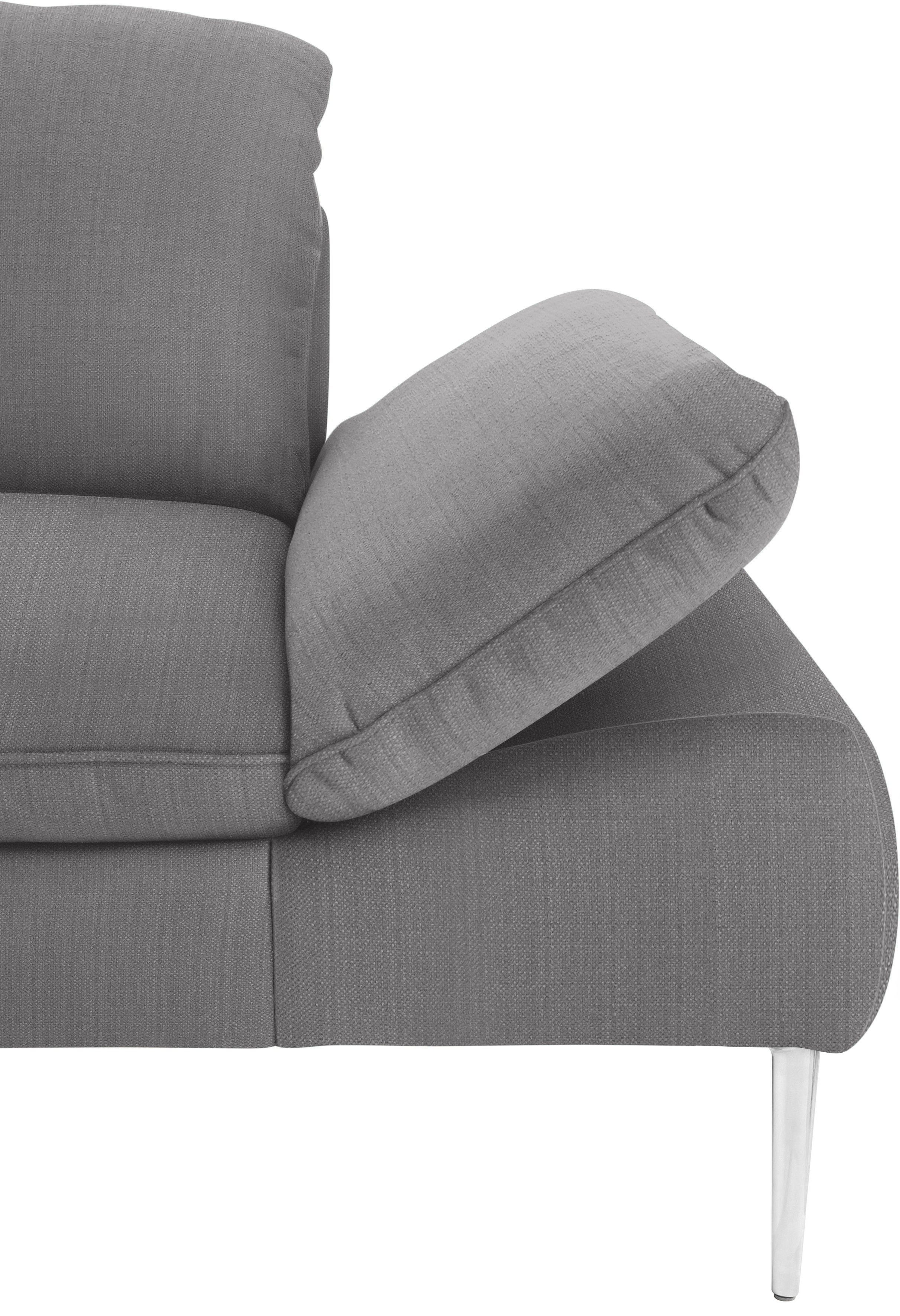 W.SCHILLIG 2,5-Sitzer enjoy&MORE, mit Sitztiefenverstellung, Chrom cm Füße glänzend, 232 Breite